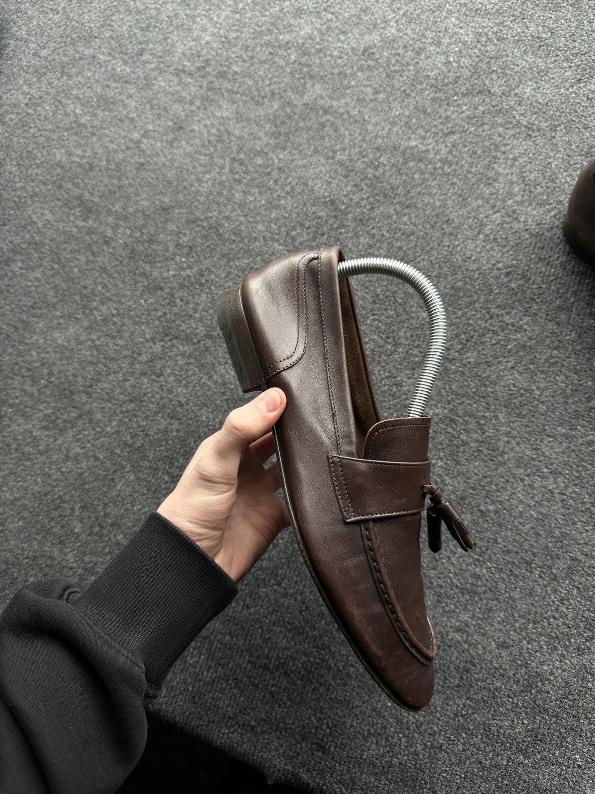 Emporio Armani LUXURY 🚨 EMPORIO ARMANI VNTG SHOES MEN BROWN LUXURY RARE Size US 9.5 / EU 42-43 - 2 Thumbnail