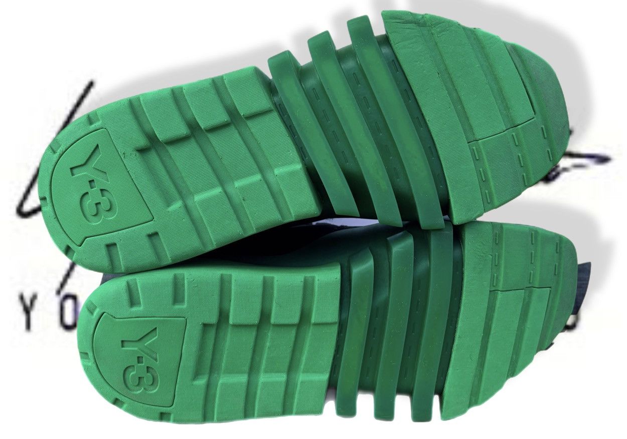 Adidas × Y-3 Adidas Y-3 Yohji Yamamoto Ayero Black Green Sneakers Low Size US 9.5 / EU 42-43 - 8 Thumbnail