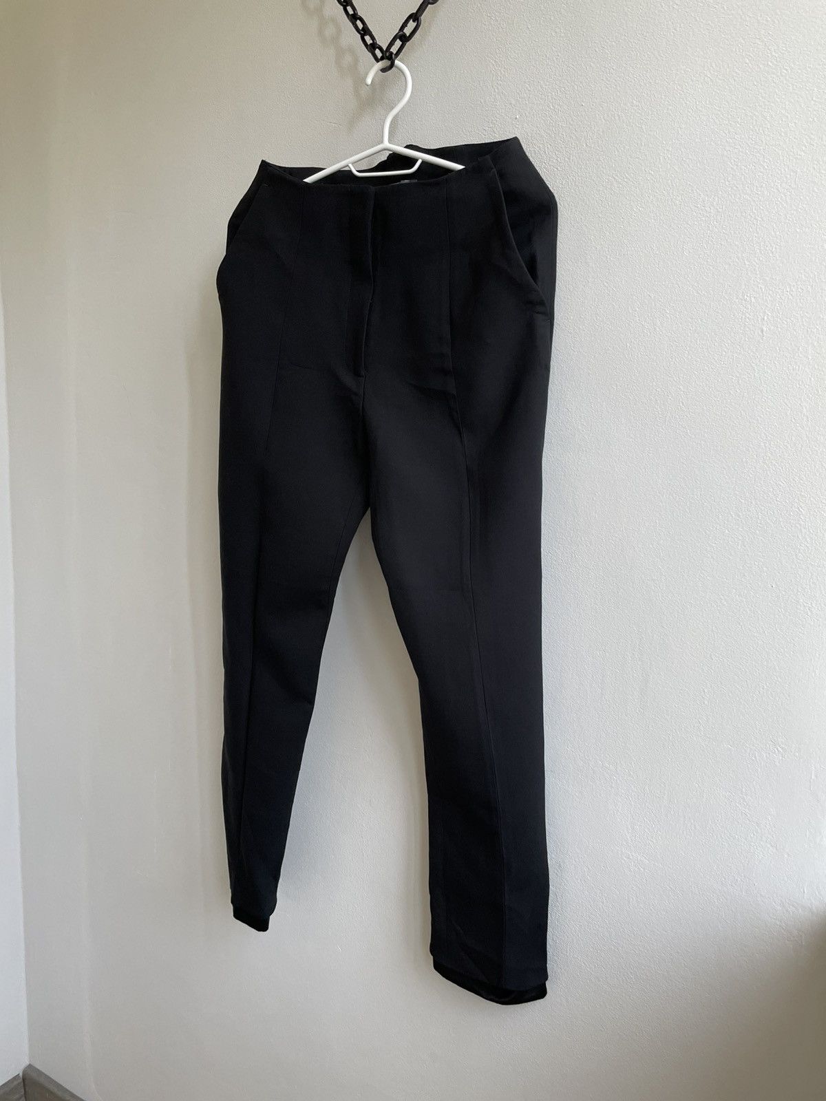 Alexander McQueen ALEXANDER McQUEEN Wool Silk 2016 Trouses Pants Size 26" / US 2 / IT 38 - 2 Thumbnail