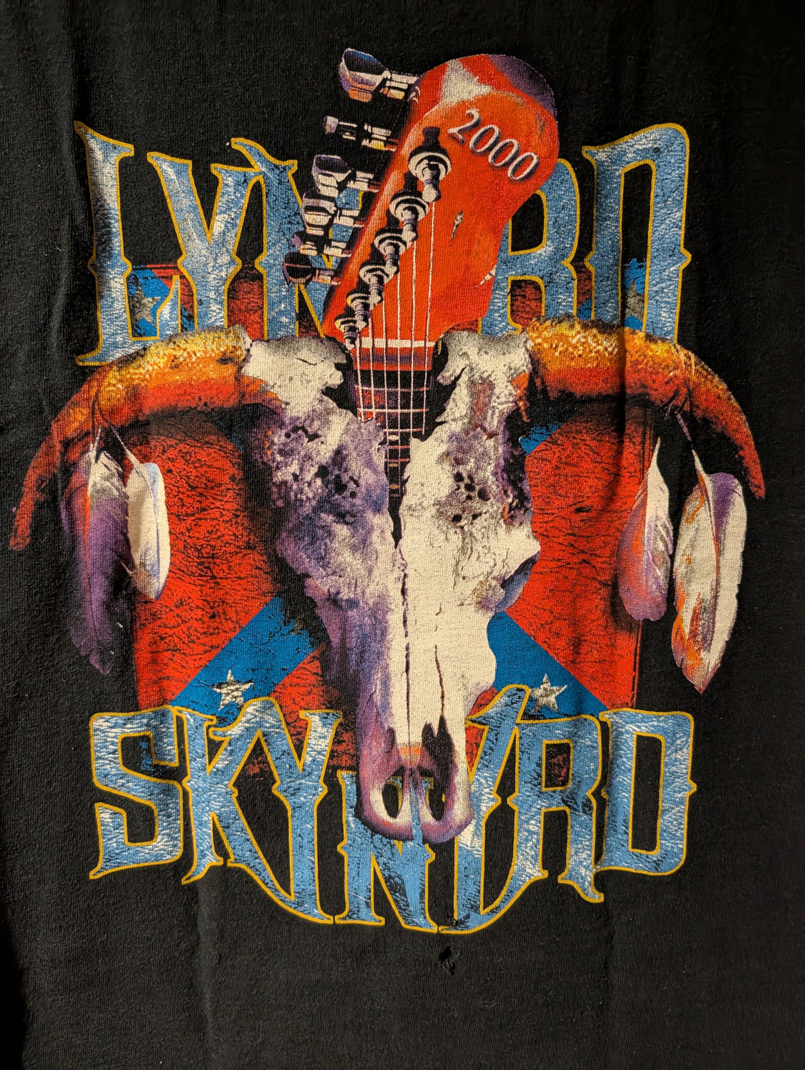 Band Tees Vintage 2000 Lynyrd Skynyrd Band Tour Black Large T-Shirt Size US L / EU 52-54 / 3 - 5 Thumbnail