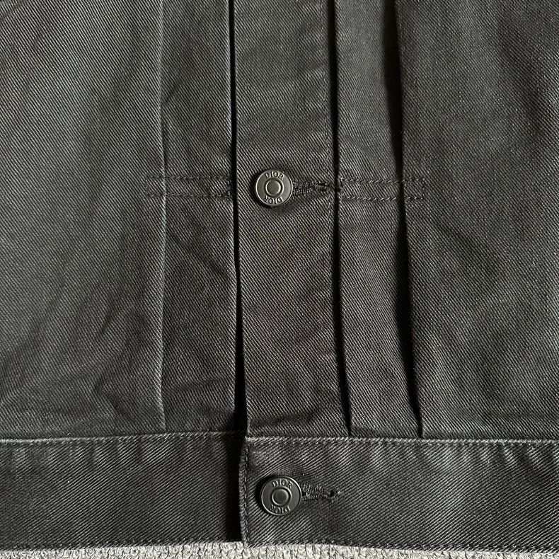 Dior Dior Black floral denim jacket with distressed back jacket Size US L / EU 52-54 / 3 - 2 Thumbnail