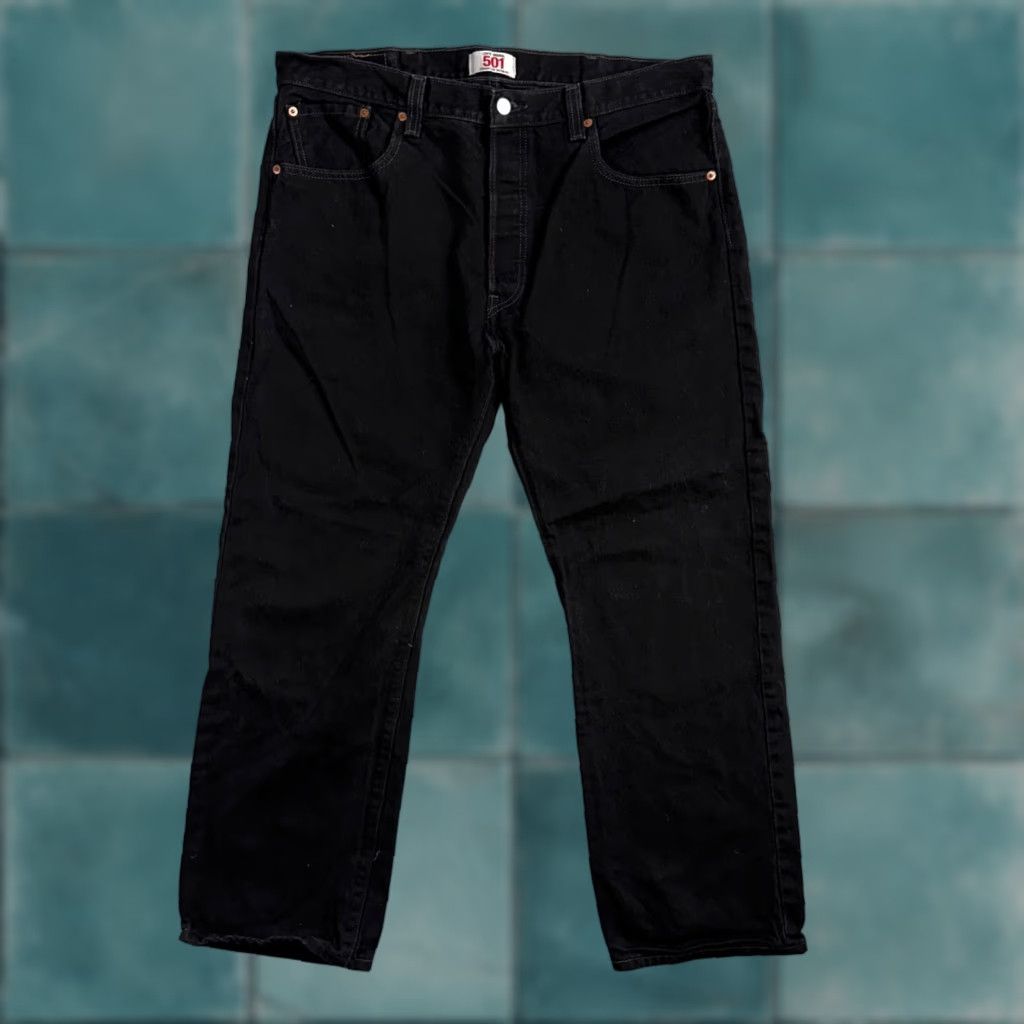 Levi's VINTAGE Levi's 501 Jeans Men 38x30 Black Dark Wash 501 Straight Levi'S 505 90s USA, 38x30? Size US 38 / EU 54 - 1 Thumbnail