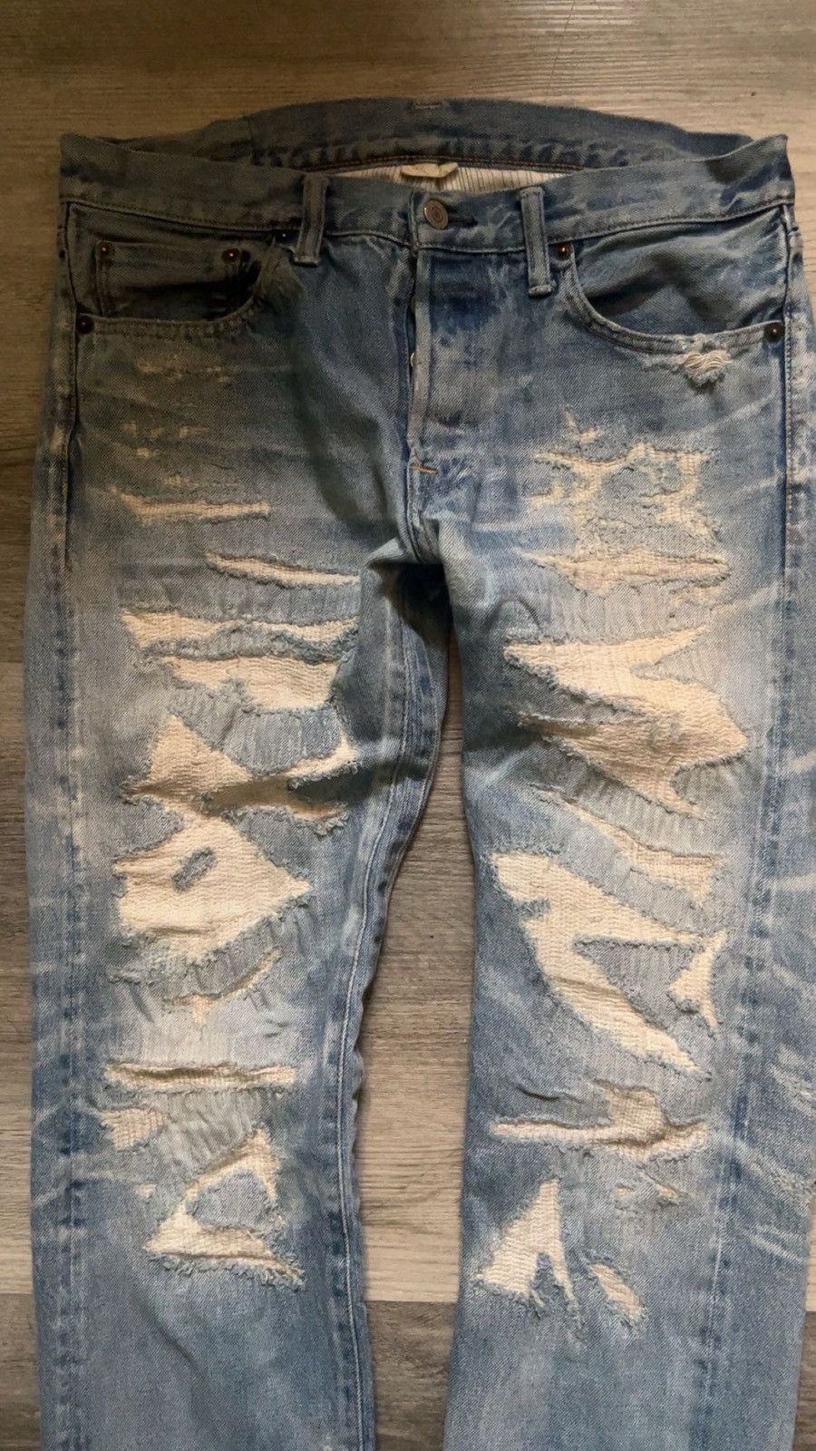 Other Light Blue Selvedge Denim Size US 30 / EU 46 - 2 Thumbnail