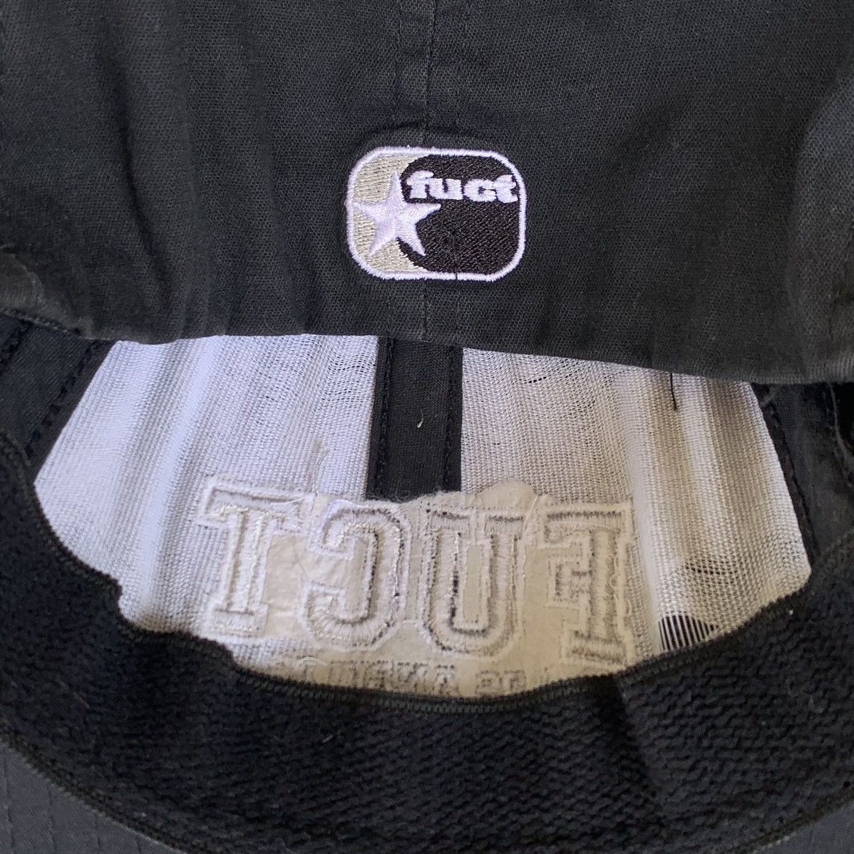 FUCT [SOLD] Vintage 90s FUCT Skateboards Flexfit Size ONE SIZE - 6 Thumbnail