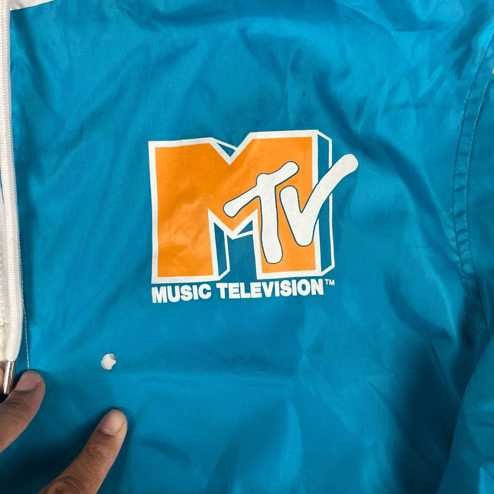 Other MTV Logo Hooded Windbreaker Jacket Quarter Zip Music Tele Size US M / EU 48-50 / 2 - 4 Thumbnail