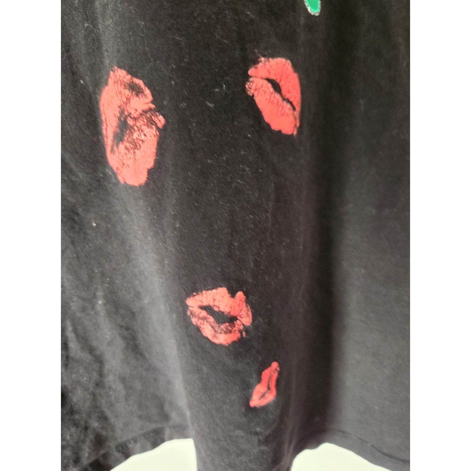 Vintage Fashion Bug Long Sleeve Sparkle Christmas Black Top Shirt Casual 2X Size XXL / US 16-18 / IT 52-54 - 4 Thumbnail