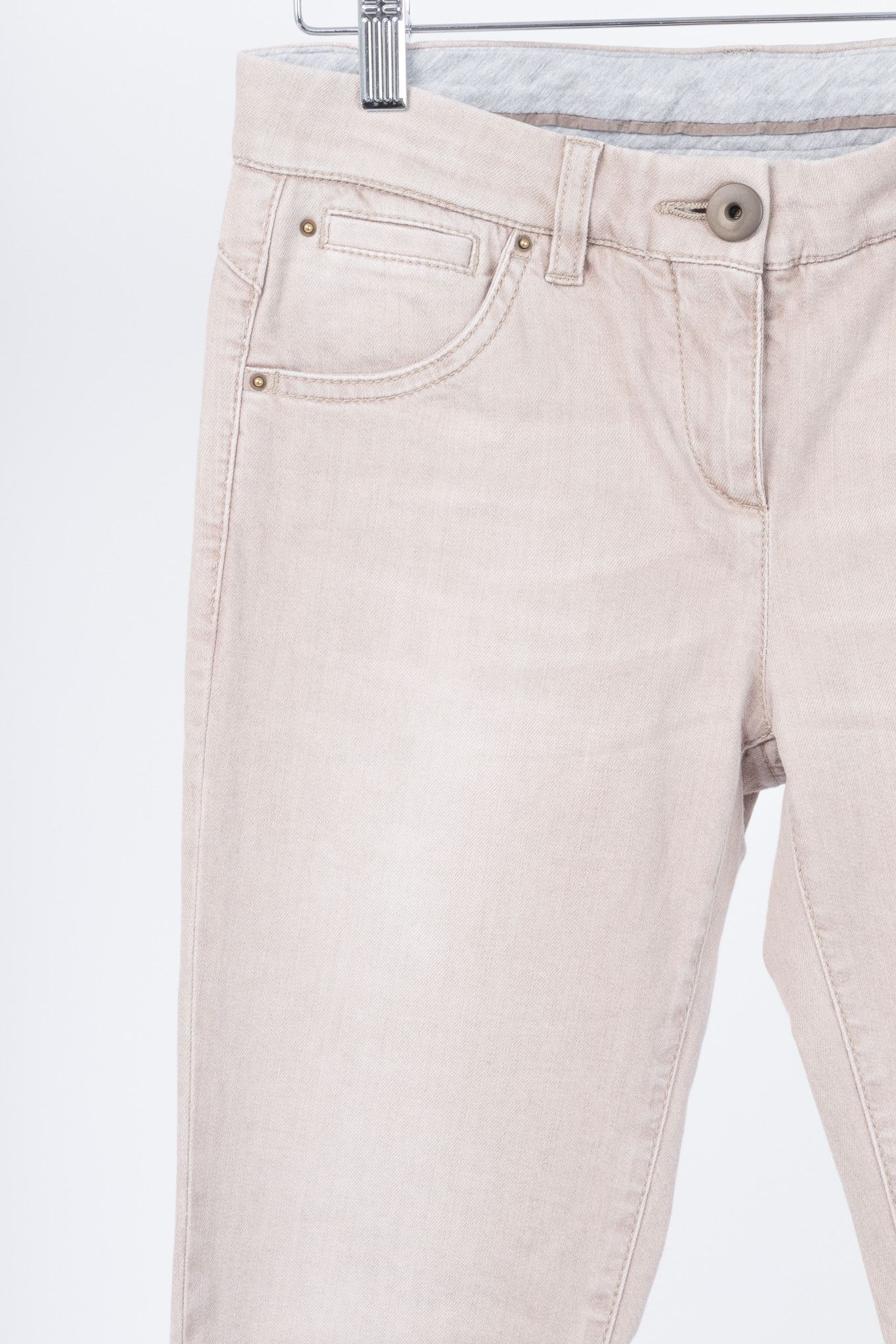 Brunello Cucinelli Brunello Cucinelli Washed Stretch-Denim Skinny Jeans Size 27" / US 4 / IT 40 - 4 Thumbnail