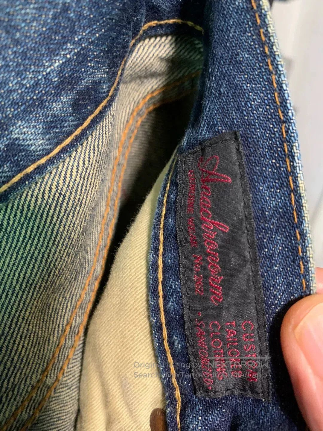 ANACHRONORM stylish raw denim slim fit jeans W30. Size US 30 / EU 46 - 8 Thumbnail