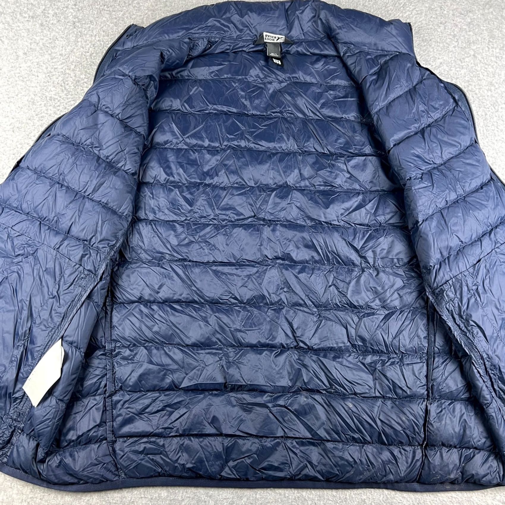 Eddie Bauer Eddie Bauer EB650 Down Puffer Vest Large Mens Blue Full Zip Quilted Jacket Size US L / EU 52-54 / 3 - 3 Thumbnail
