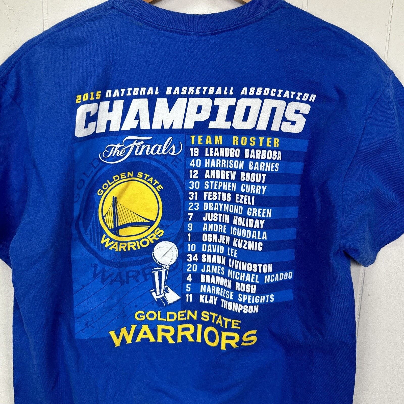 NBA 2015 NBA Golden State Warriors Champions T-Shirt Medium Size US M / EU 48-50 / 2 - 5 Thumbnail