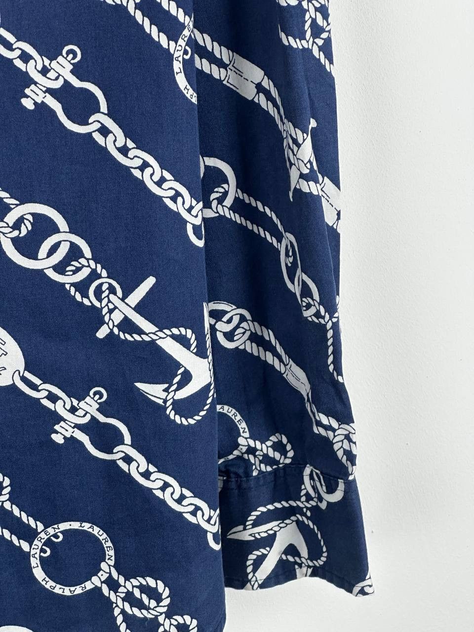 Lauren Ralph Lauren Luxury Rare Lauren Ralph Lauren Blue Chains Print Shirt Size M / US 6-8 / IT 42-44 - 6 Thumbnail