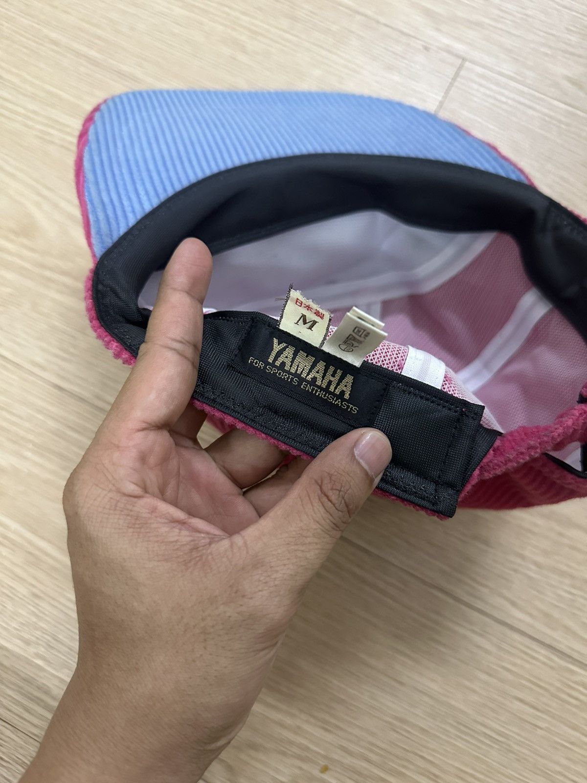 Vintage × Yamaha Rare Beautiful Vintage Yamaha Racing Team Corduroy Cap Size ONE SIZE - 9 Thumbnail