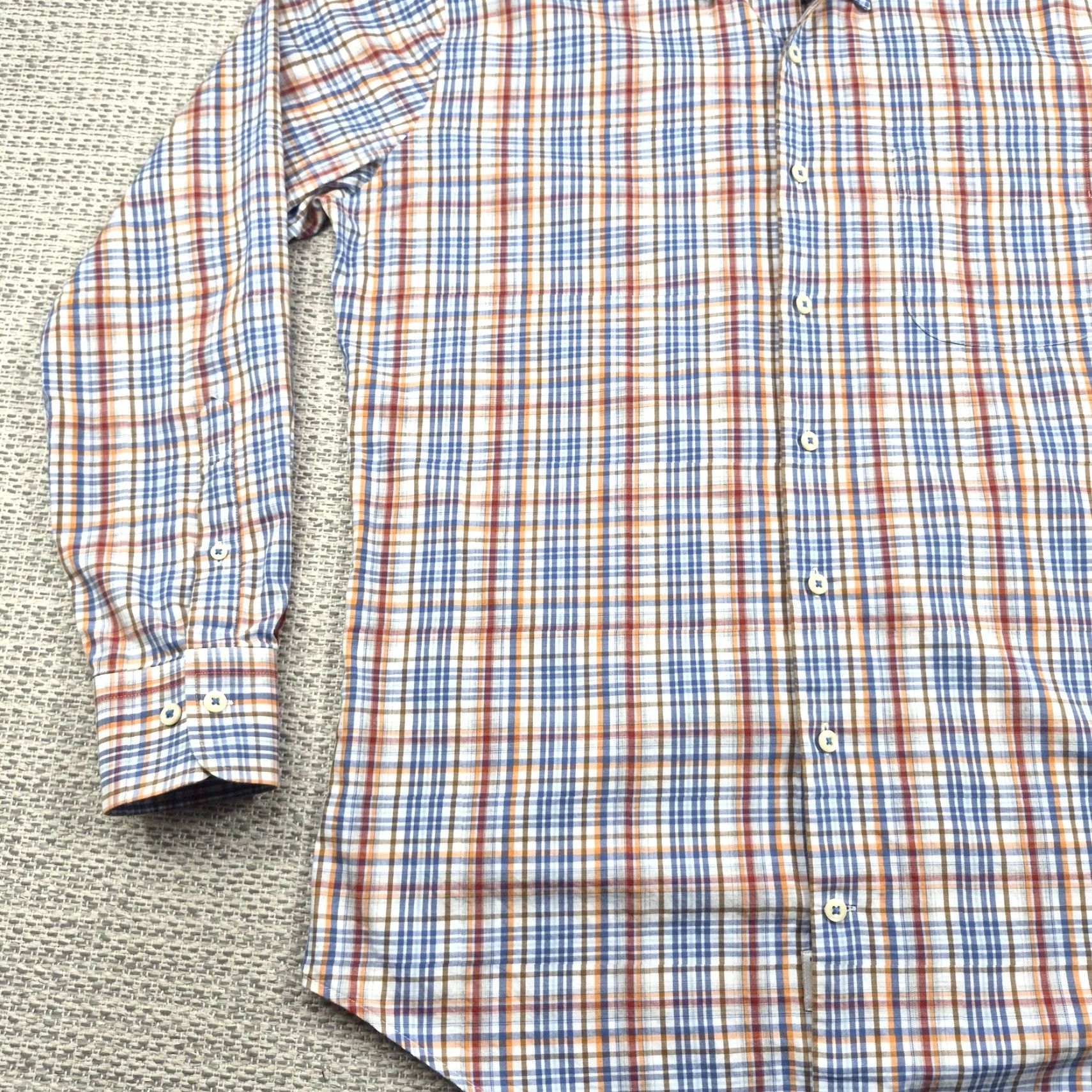 Peter Millar Peter Millar Button Up Shirt Mens Medium Plaid Long Sleeve Cotton Casual Shirt Size US M / EU 48-50 / 2 - 6 Thumbnail
