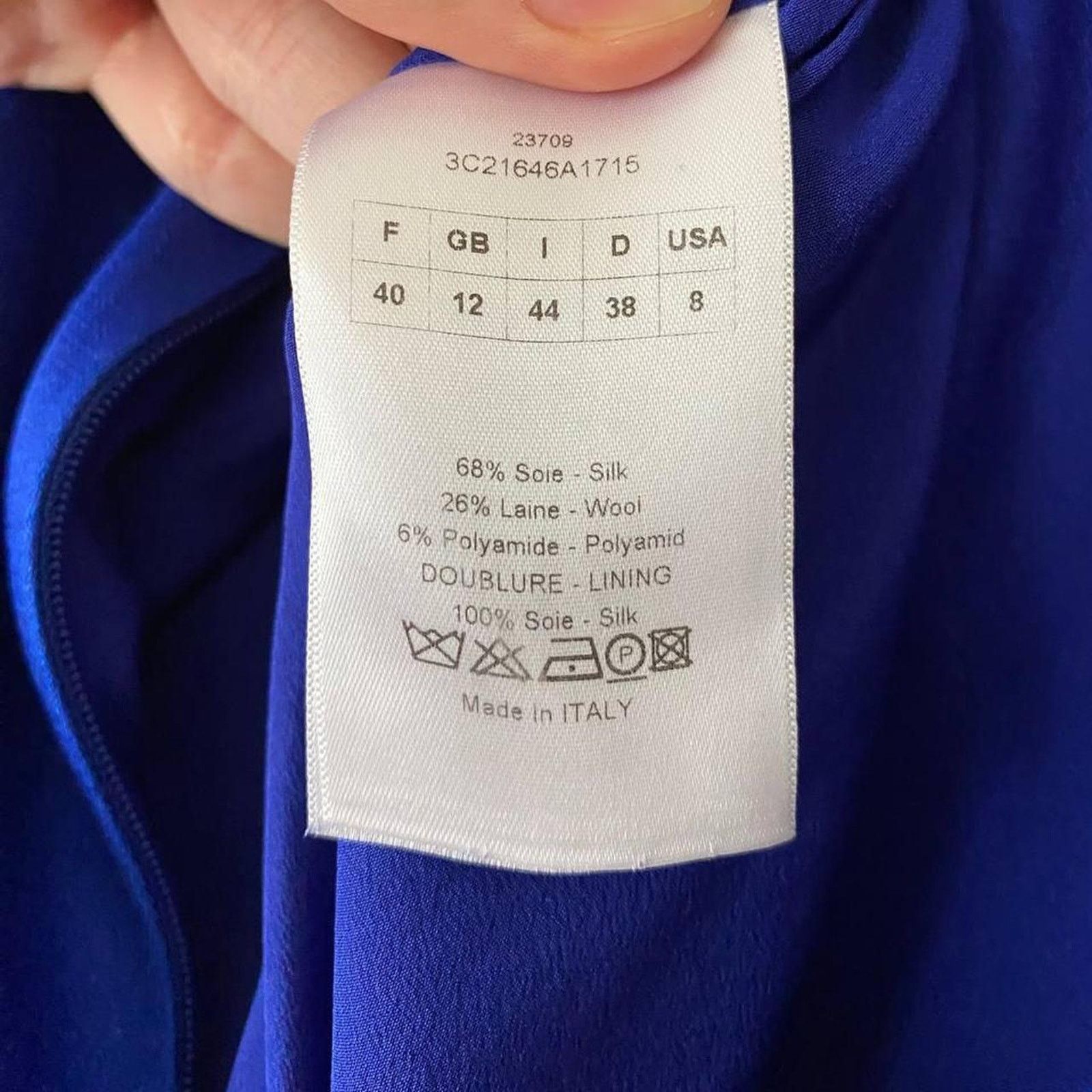 Dior Dior cobalt blue silk Size M / US 6-8 / IT 42-44 - 7 Thumbnail