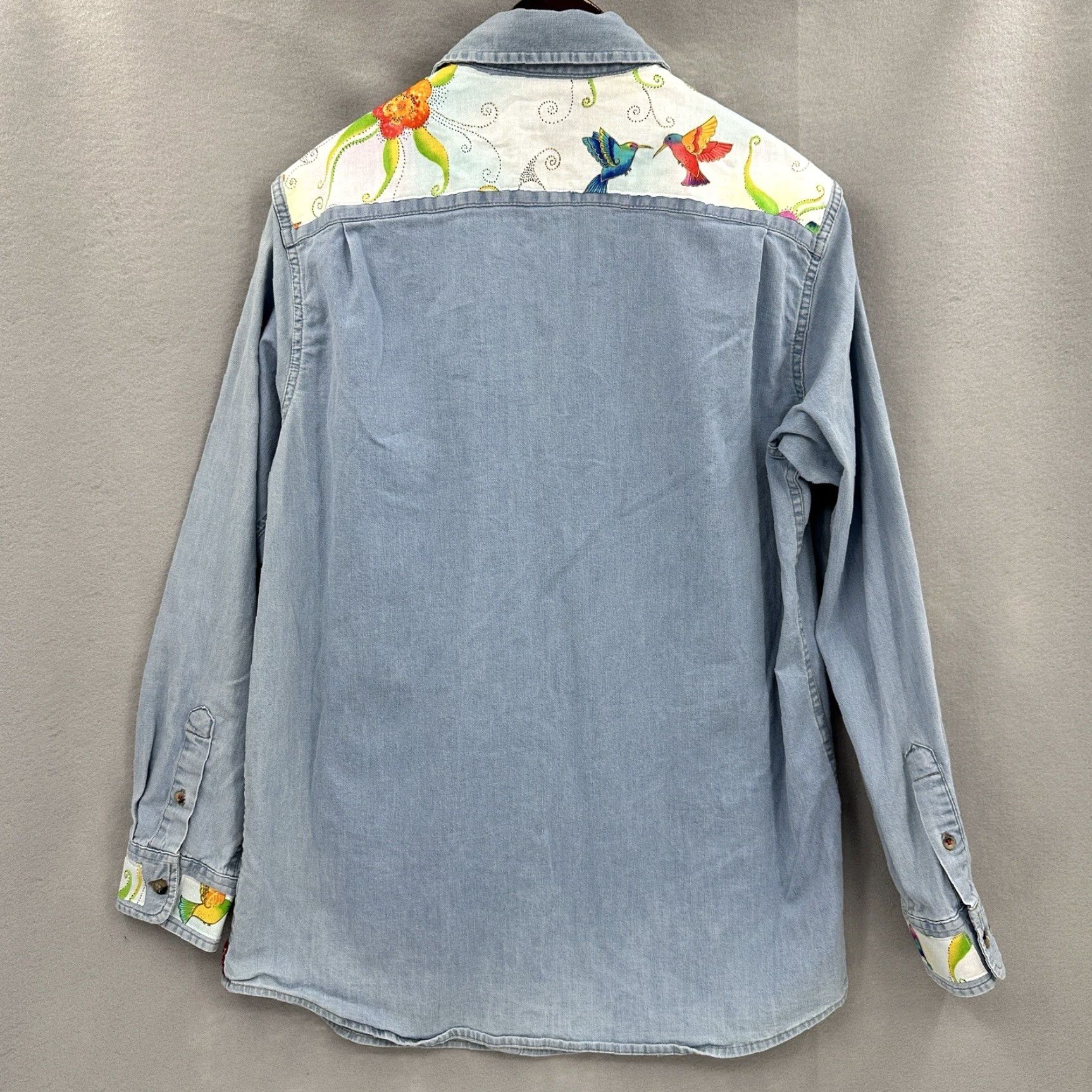 Wrangler VINTAGE Wrangler Western Denim Shirt Men’s M Custom Hummingbird Jean Cottage Core Cowboy Size US M / EU 48-50 / 2 - 6 Thumbnail