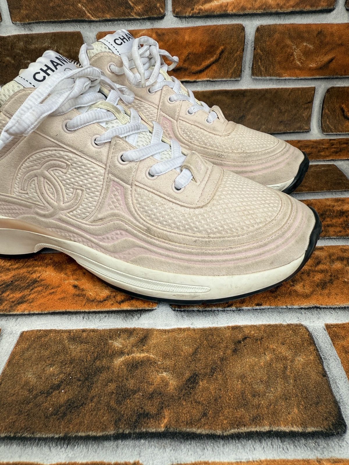 Chanel 🔥CC Logo trainers Size US 7.5 / IT 37.5 - 7 Thumbnail