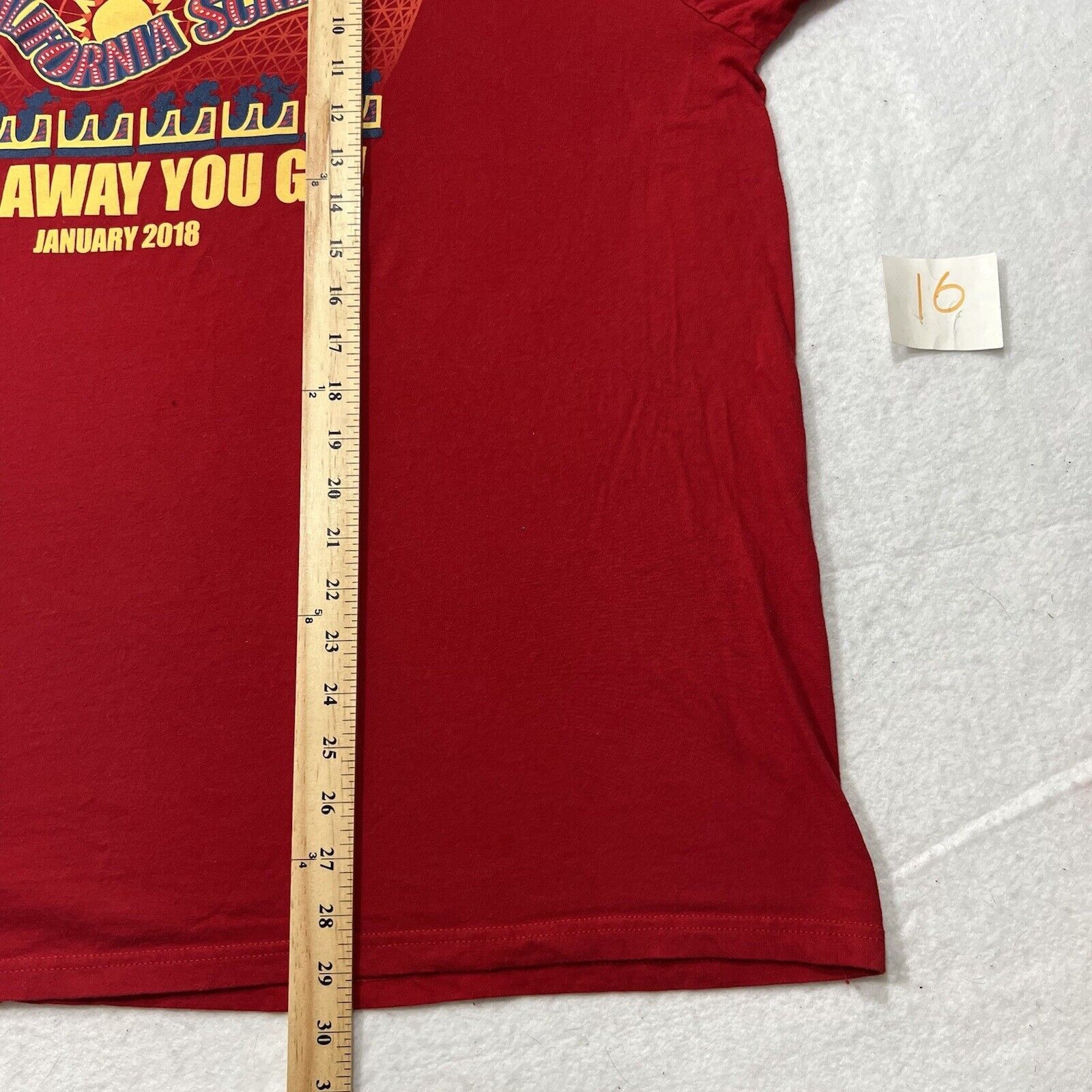 Disney Disney Parks California Adventure Screamin' Red Graphic Tee Size US XXL / EU 58 / 5 - 8 Thumbnail