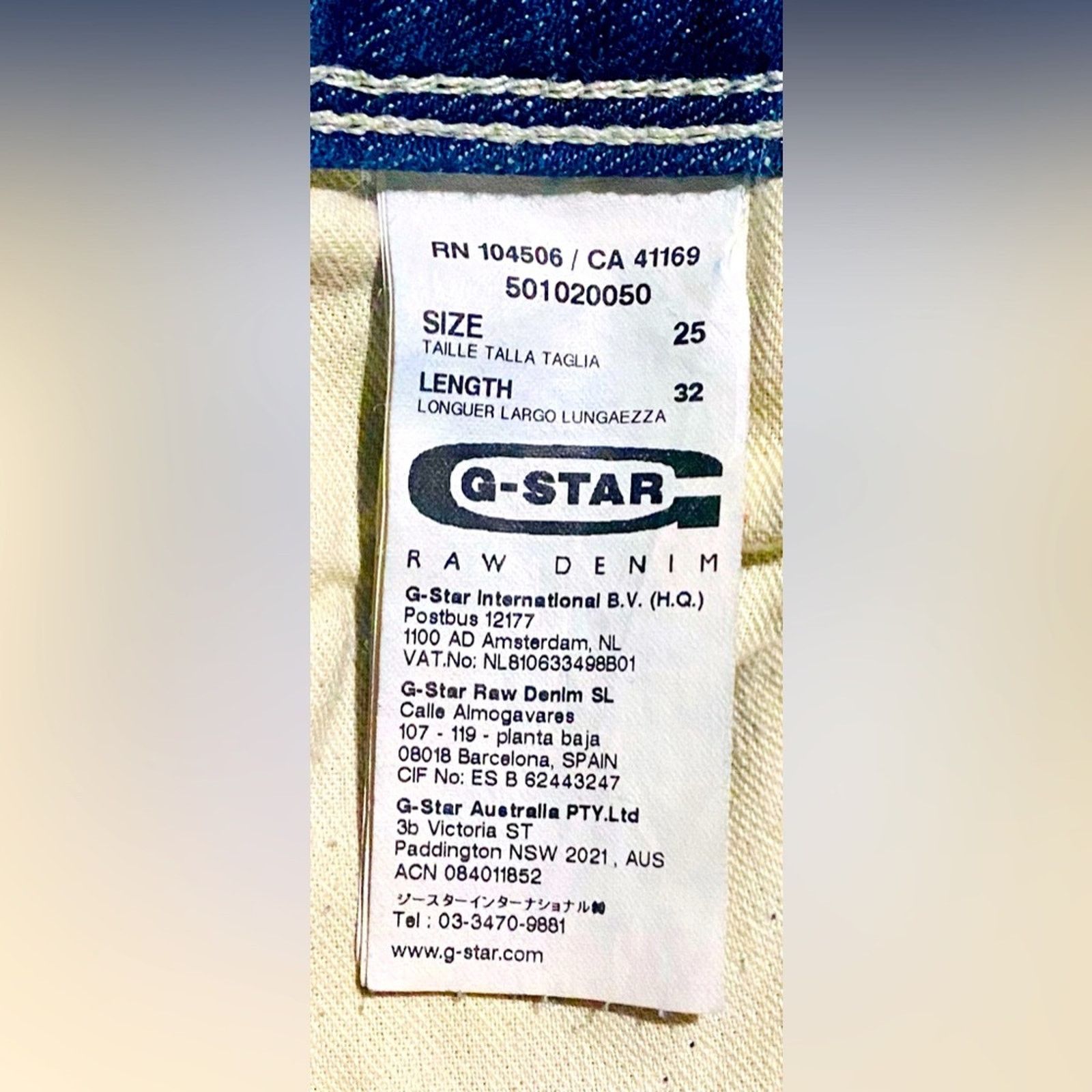 G-Star G-STAR 3301 RAW SKINNY JEANS Size 25" / US 0 / IT 36 - 5 Thumbnail