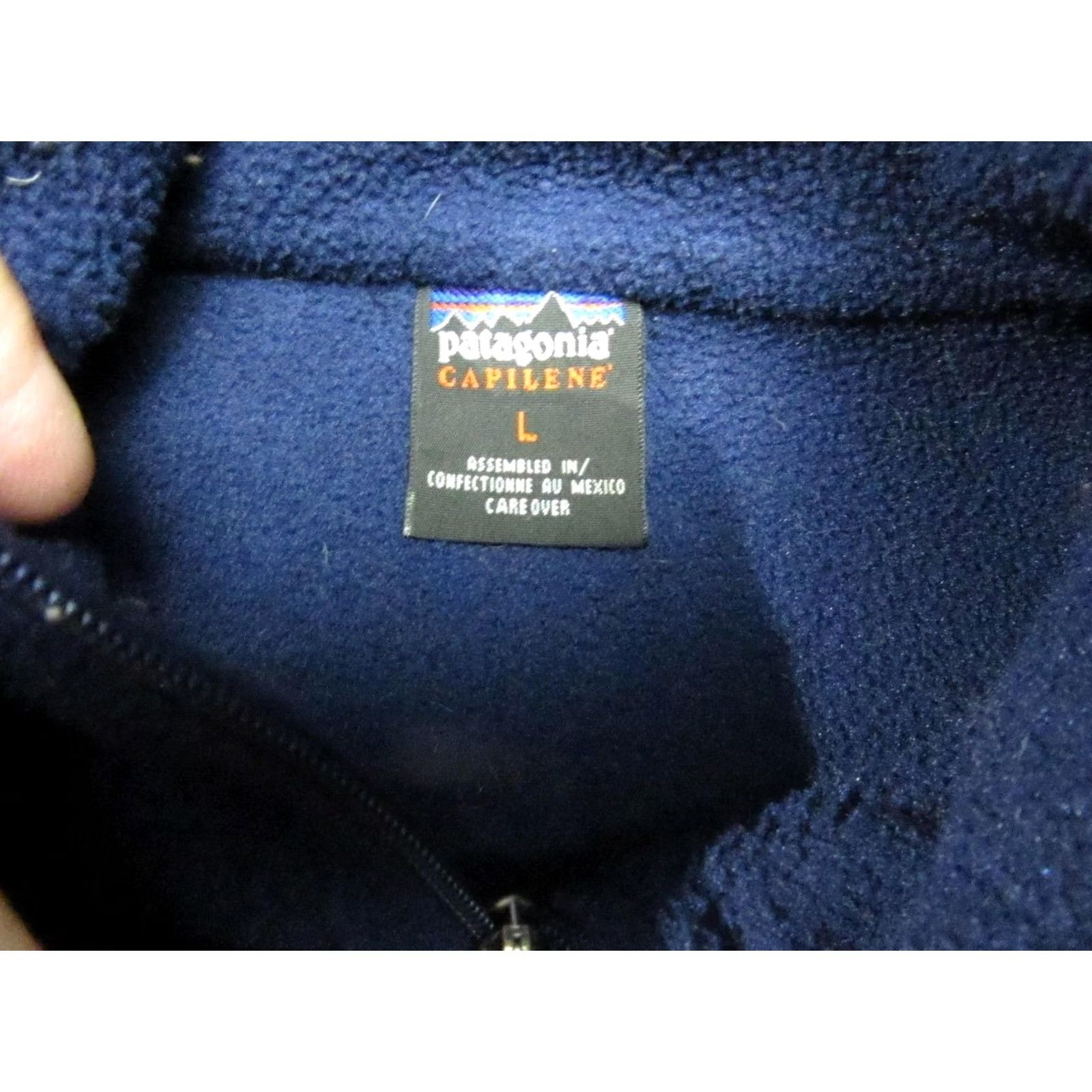 Patagonia VINTAGE Patagonia Capilene Pullover Fleece Mens Large Blue 1/4 Zip Mock Sweater Size US L / EU 52-54 / 3 - 4 Thumbnail
