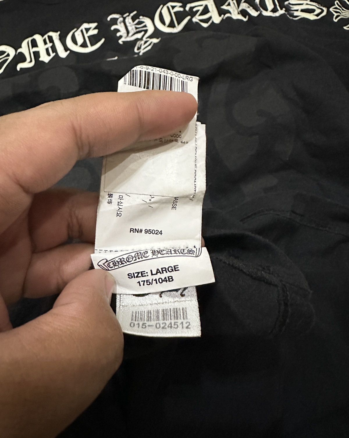 Chrome Hearts Chrome Hearts tshirt Big Logo Thermal Size US L / EU 52-54 / 3 - 11 Thumbnail