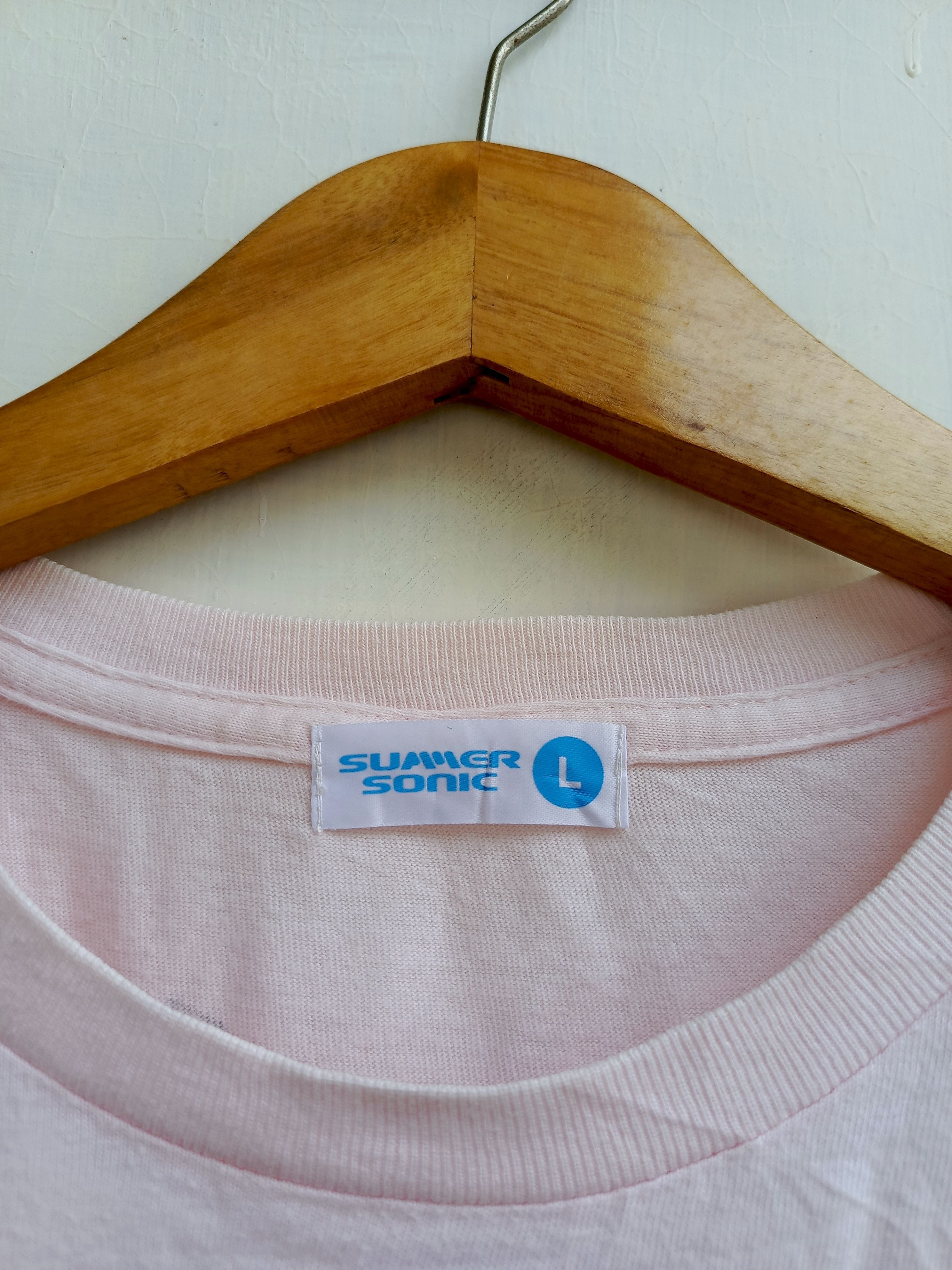 Band Tees Summer Sonic 2018 Graphic T-Shirt Soft Pink Size US L / EU 52-54 / 3 - 3 Thumbnail