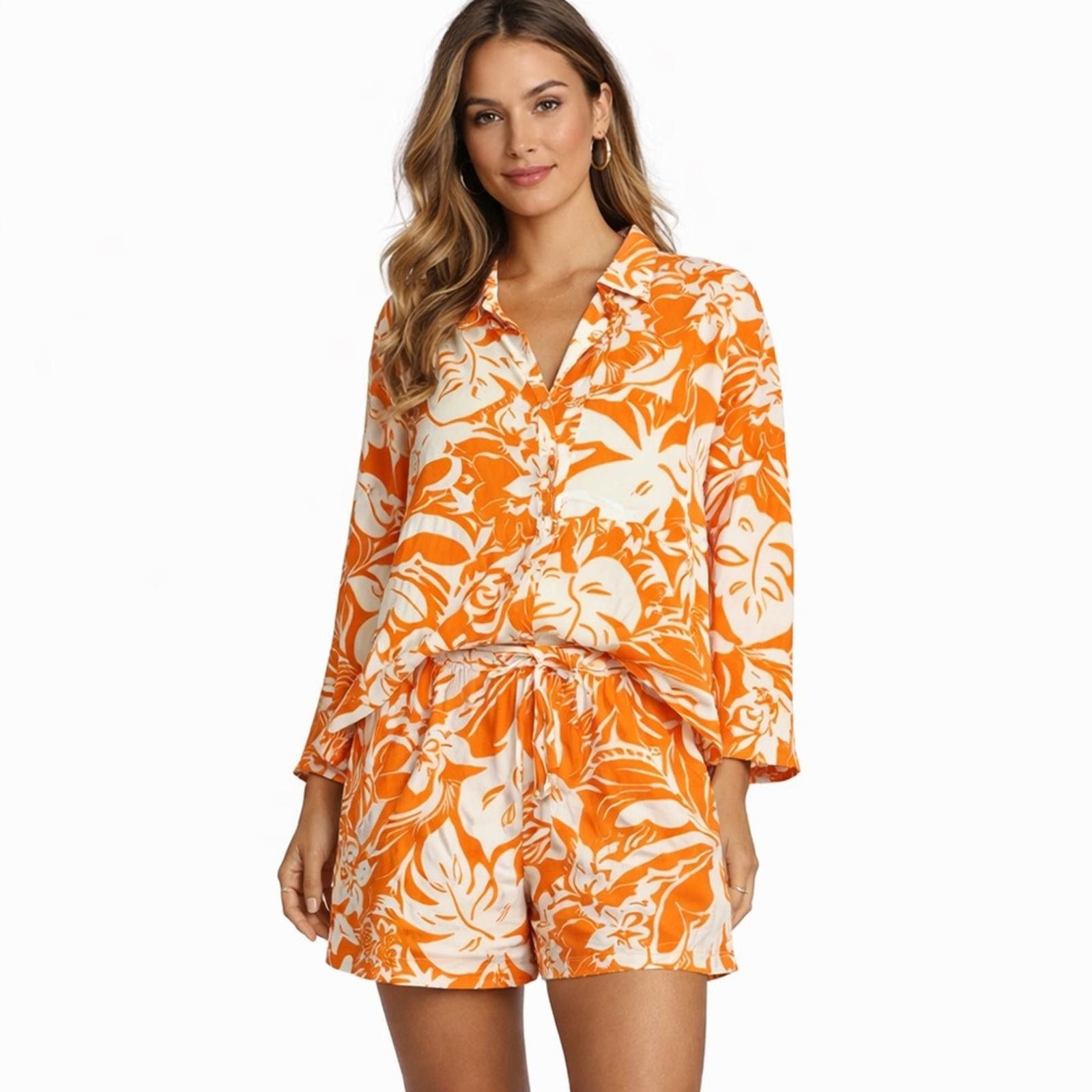 Other Free Destinations XL EUC Resort wear Set EUC Blouse Shorts Size XL / US 12-14 / IT 48-50 - 1 Thumbnail