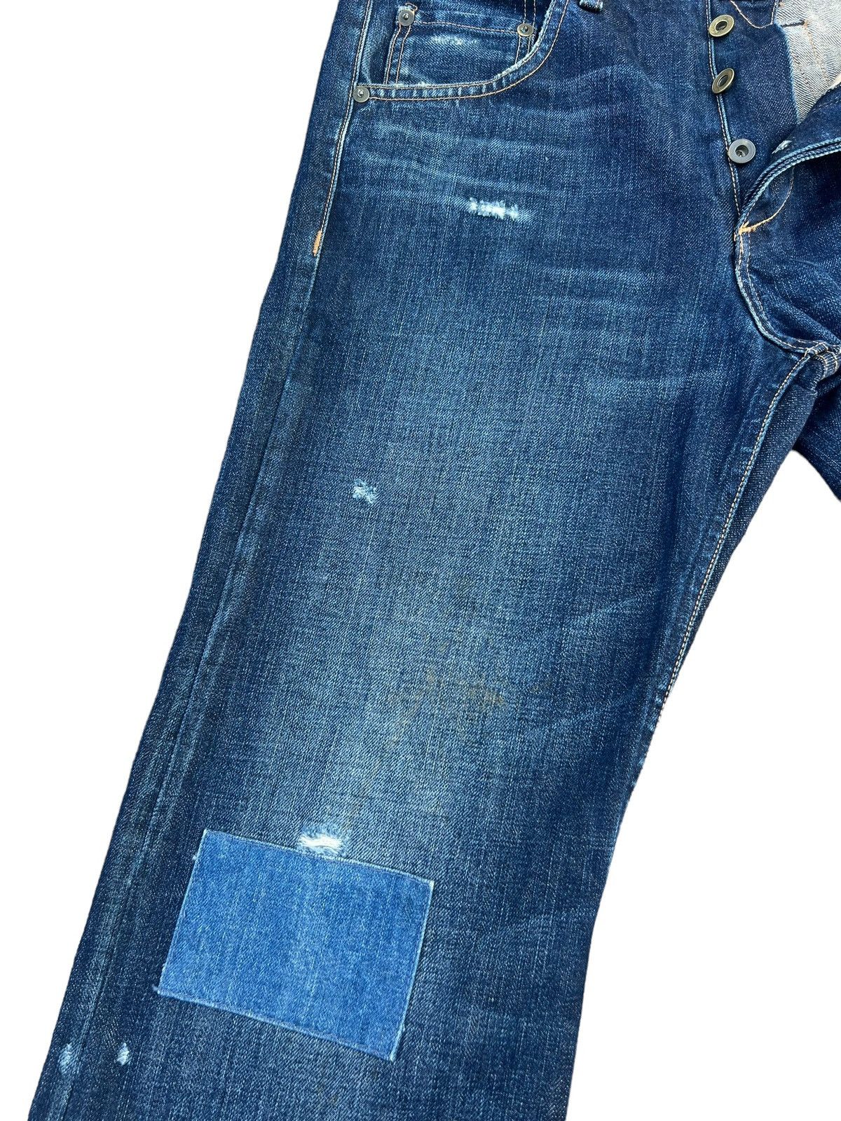 Rag & Bone Vintage Rag & Bone Distressed Patch Denim Flare Jeans Size US 30 / EU 46 - 8 Thumbnail