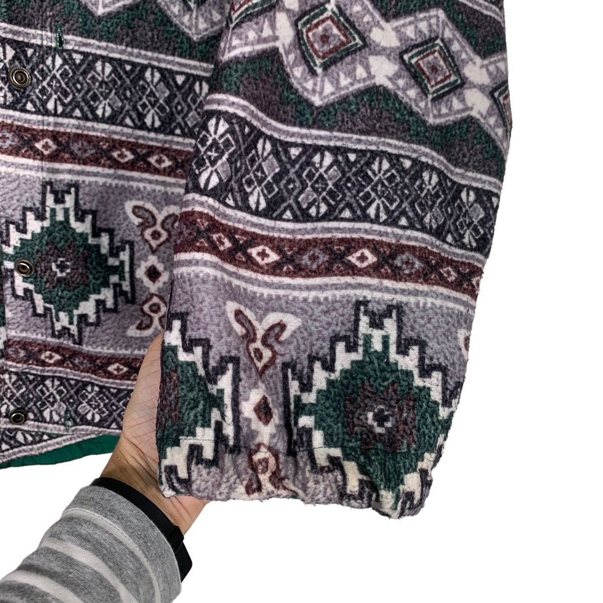 Vintage Native Navajo Overprint Reversible Hooded Jacket #0414-C19 Size US L / EU 52-54 / 3 - 13 Thumbnail