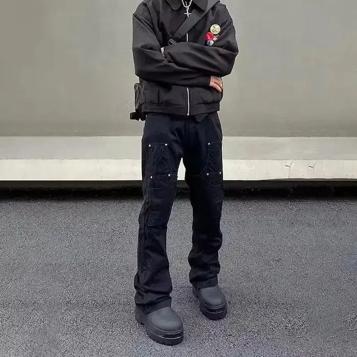 Japanese Brand Black Stack Denim Jeans Size US 32 / EU 48 - 2 Thumbnail