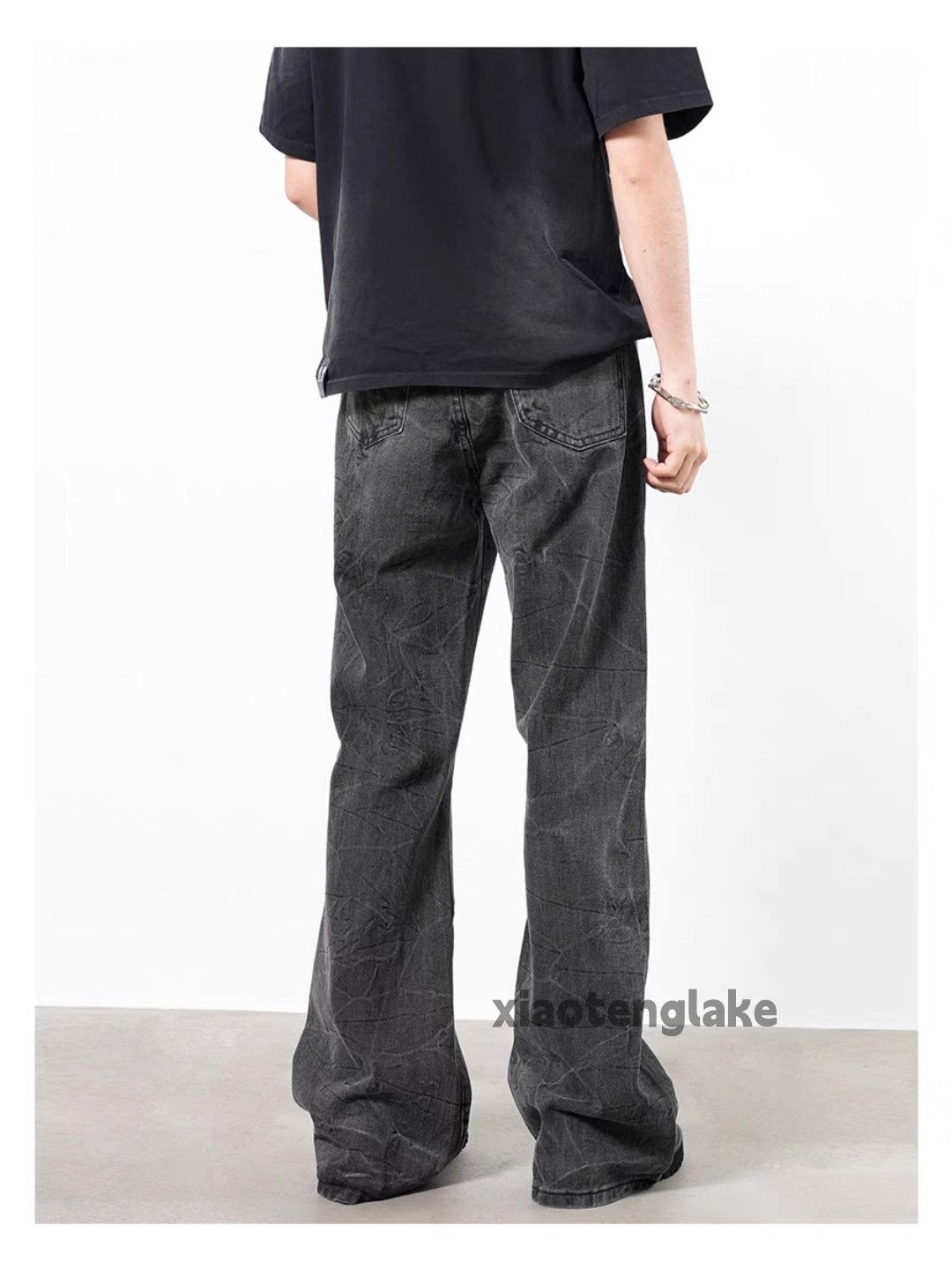 Jean × Vintage washed faded cleanfit yuppie bootcut flared y2k jeans Size US 32 / EU 48 - 6 Thumbnail