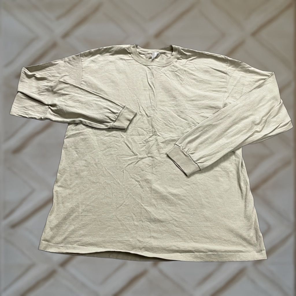 Anvil Anvil Basic Tee T-Shirt Mens XL Brown Cotton Preshrunk Long Sleeve Crew Neck Classic Sports Size XL / US 12-14 / IT 48-50 - 1 Thumbnail