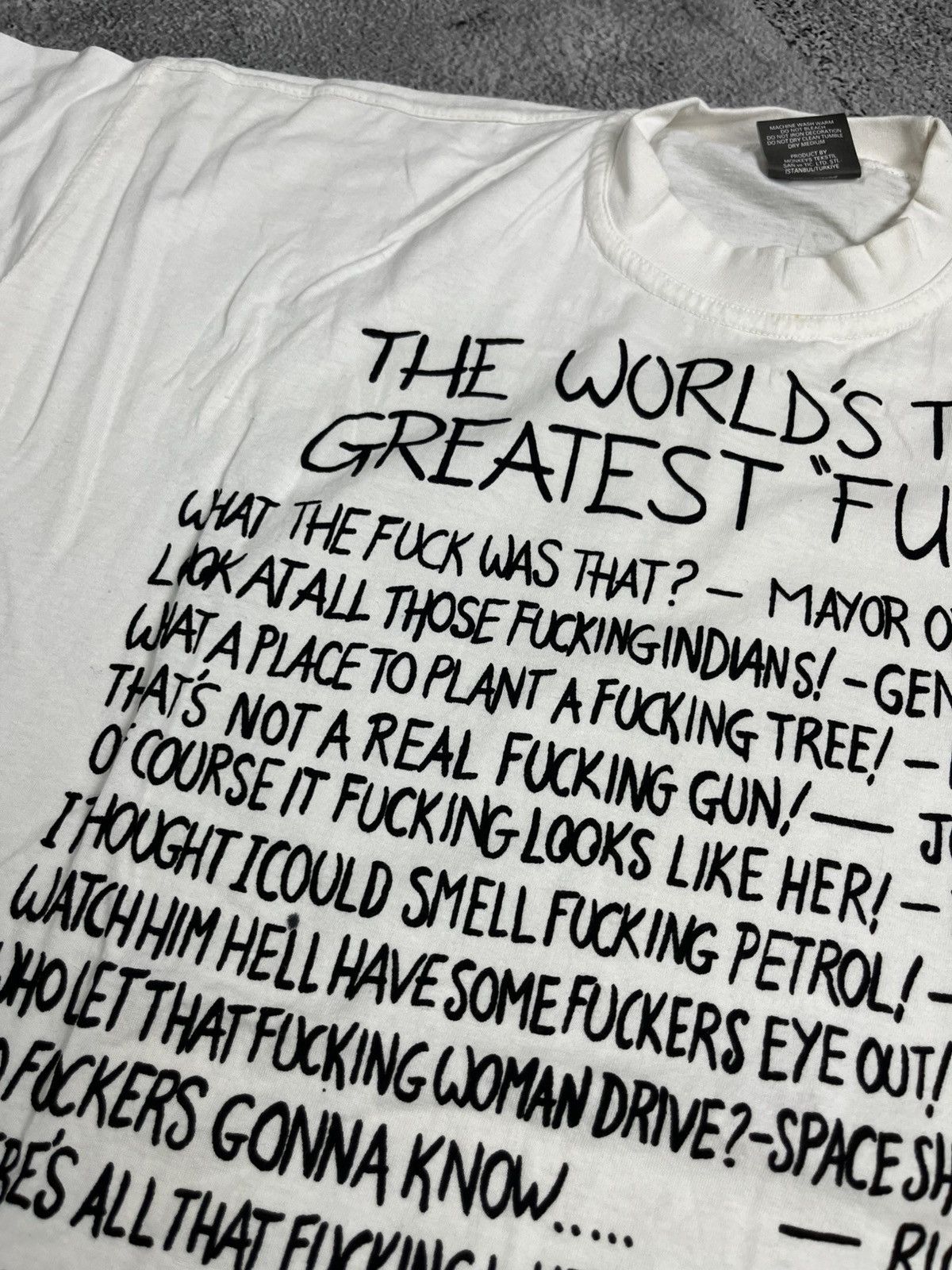 Band Tees THE WORLD'S TEN GREATEST "FUCKS" Size US L / EU 52-54 / 3 - 5 Thumbnail