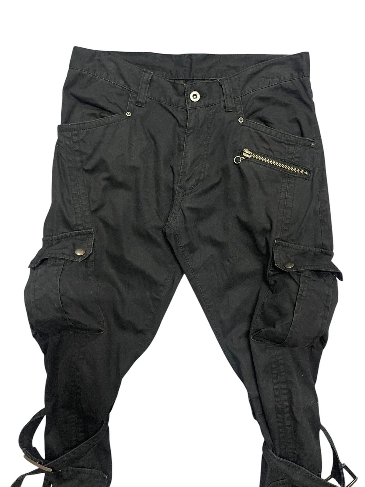 Issey Miyake 🔥FLARE 🔥Tete Homme Double Knee Bondage Parachute Bootcut Size US 32 / EU 48 - 3 Thumbnail