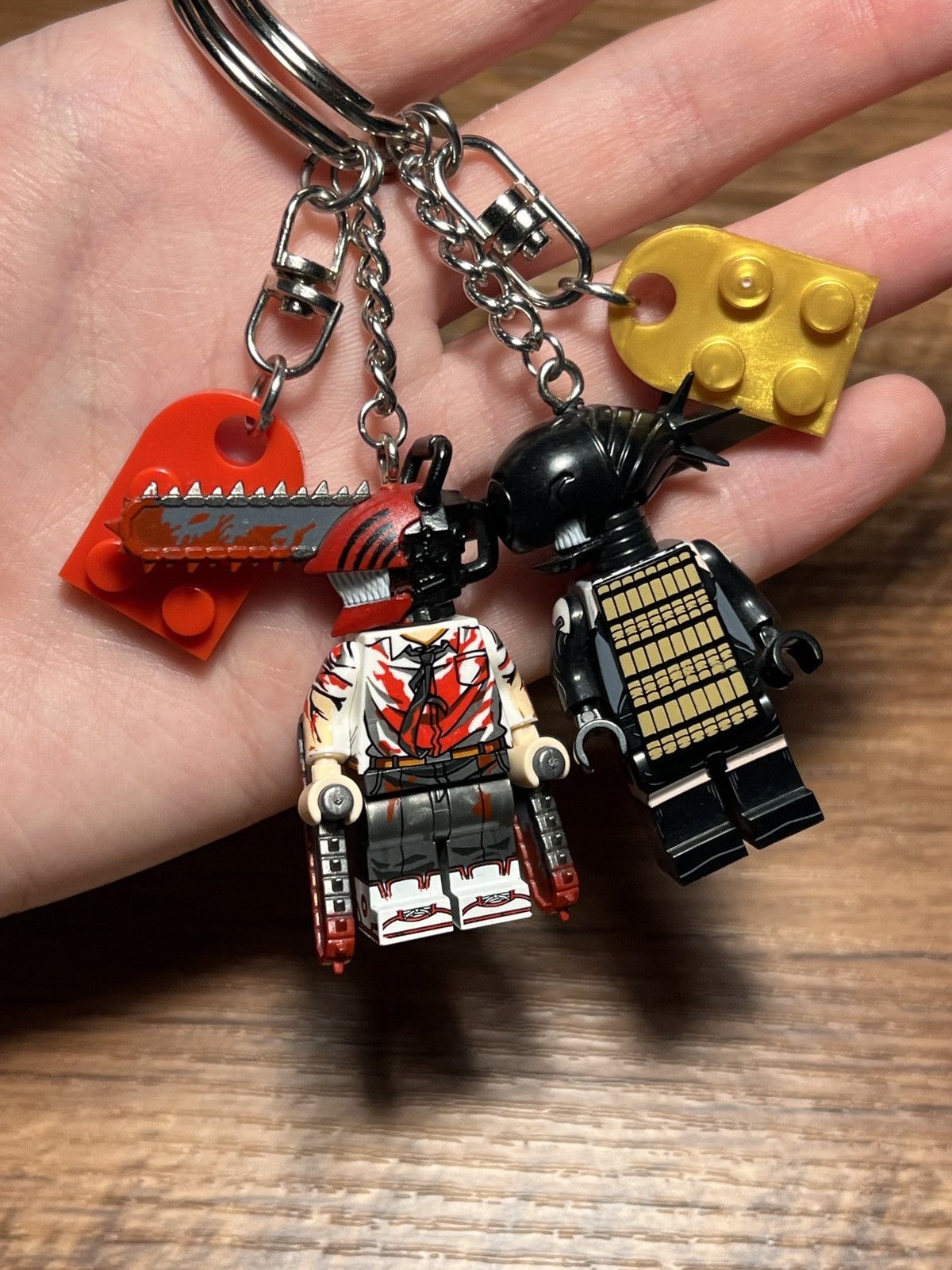 Anime chainsaw man denji reze lego minifigure keychain keyring Size ONE SIZE - 2 Thumbnail