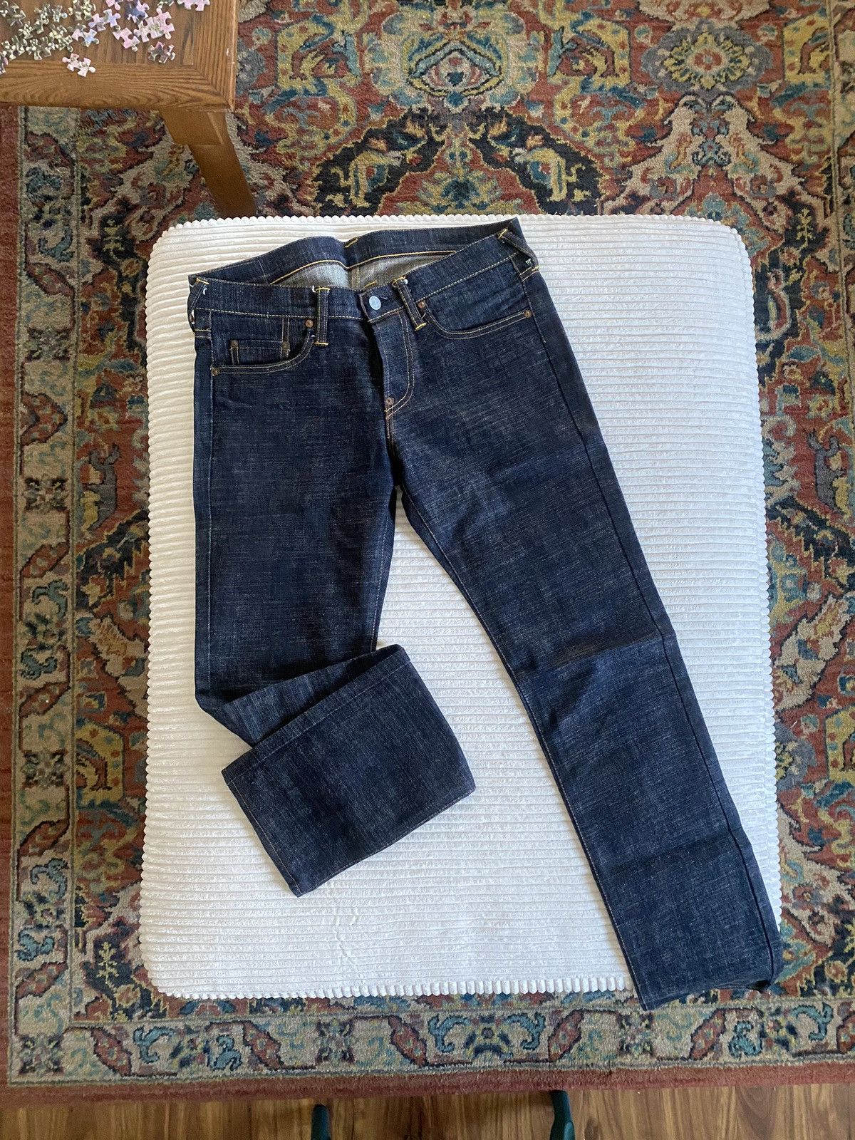 Evisu Evisu Design by Yamane Lot 7000 Raw Denim Size US 31 - 2 Thumbnail