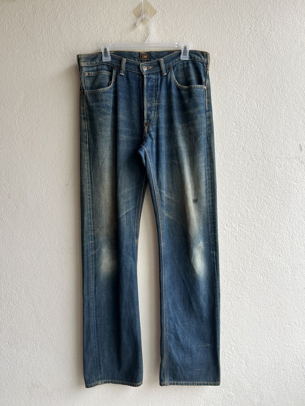 Lee Vintage Lee Riders Union Made Dirty Mud Denim Selvedge Jeans Size US 33 - 24 Thumbnail