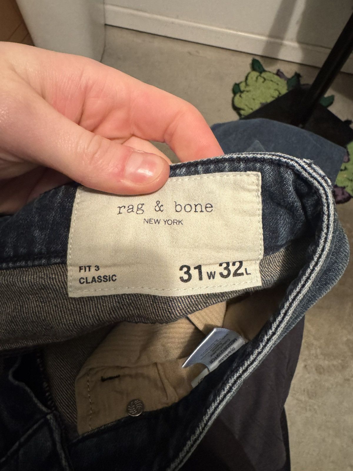 Rag & Bone Rag & Bone Blue Denim Jeans (Fit 3 Classic) Size US 31 - 3 Thumbnail