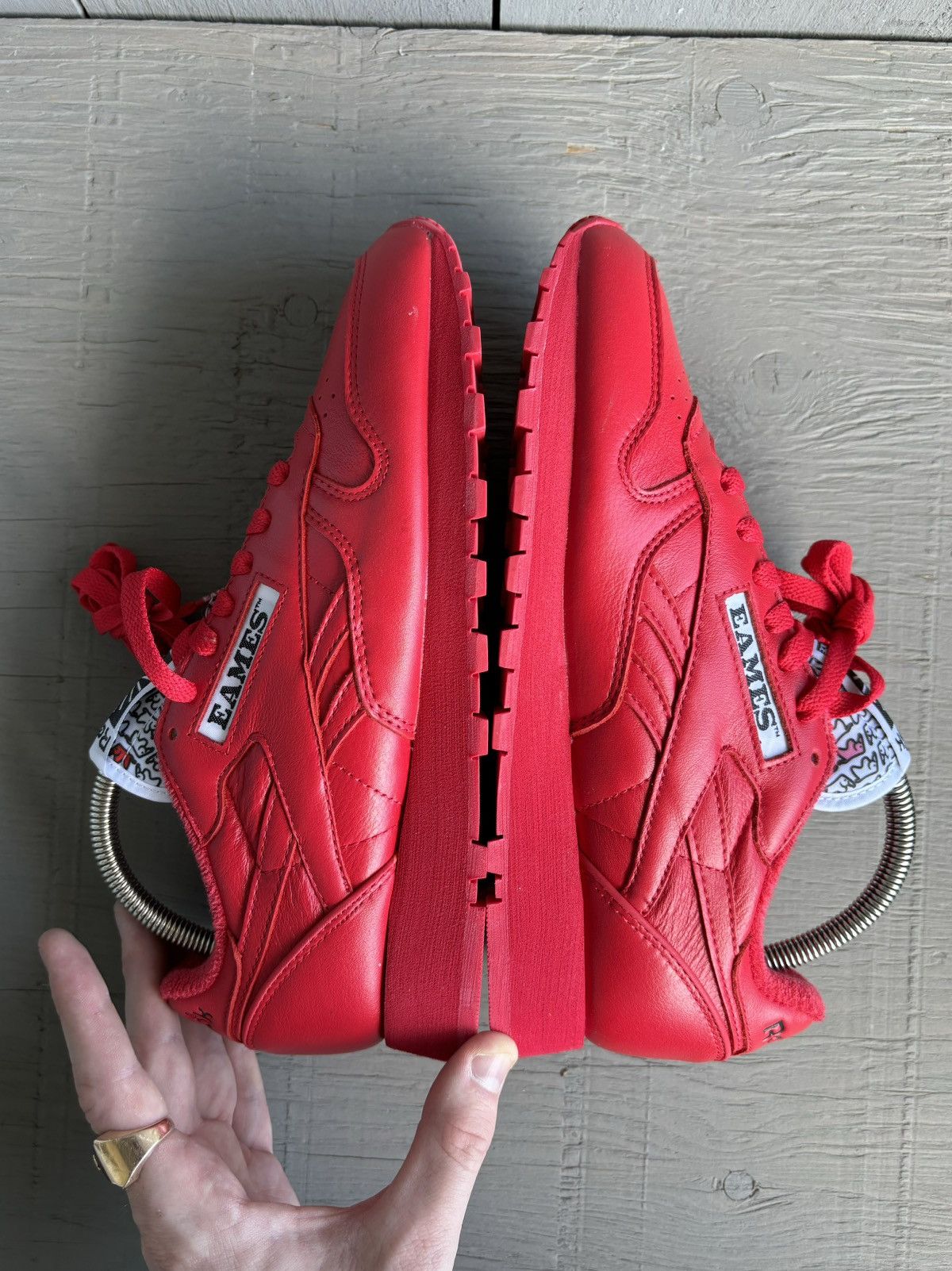 Other × Reebok Reebok x Eames Office Elephant Leather Vector Red October Size US 7 / EU 40 - 3 Thumbnail