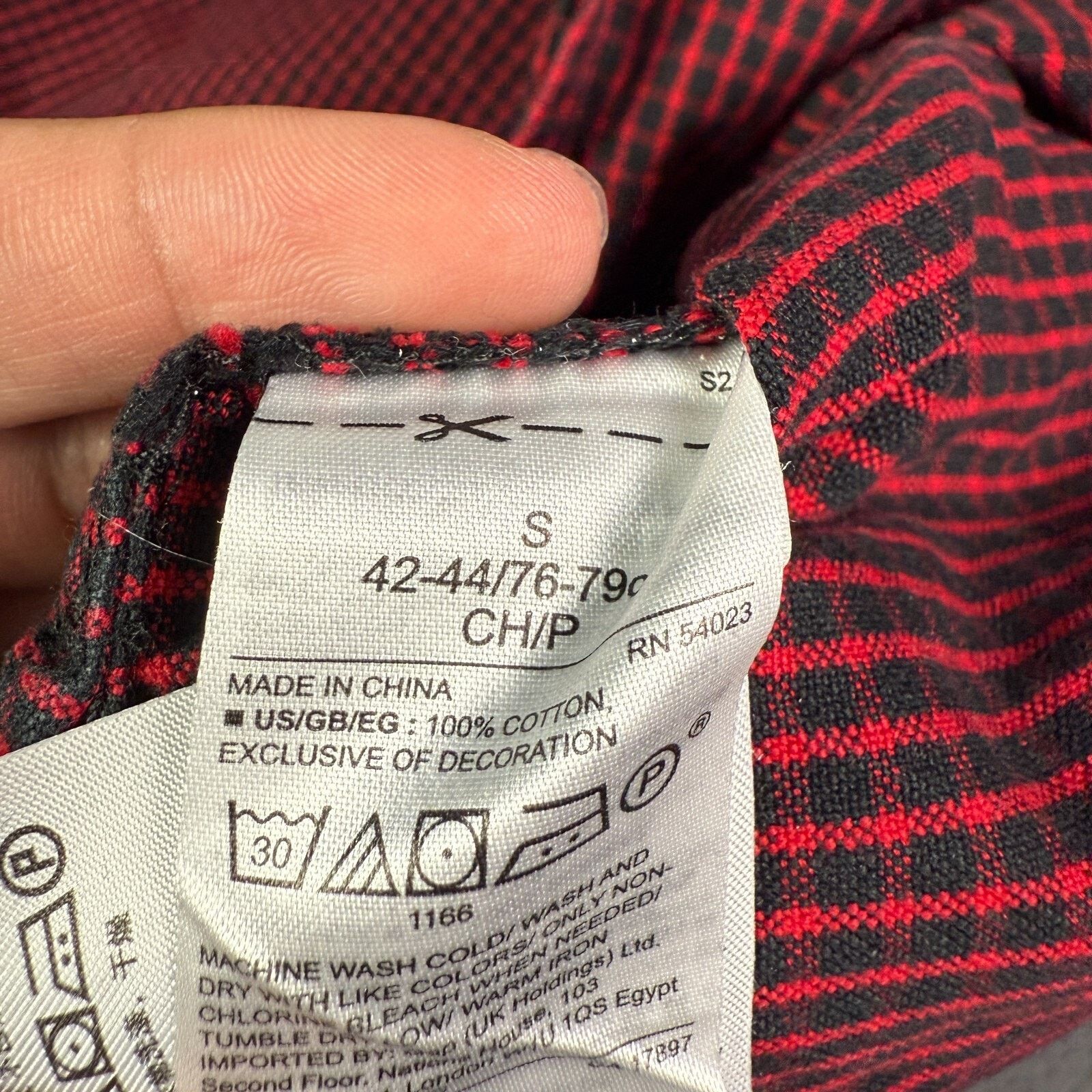 AMI × Gap Gap AMI Alexander Mattiussi Shirt Mens S Red Black Plaid Size US S / EU 44-46 / 1 - 6 Thumbnail