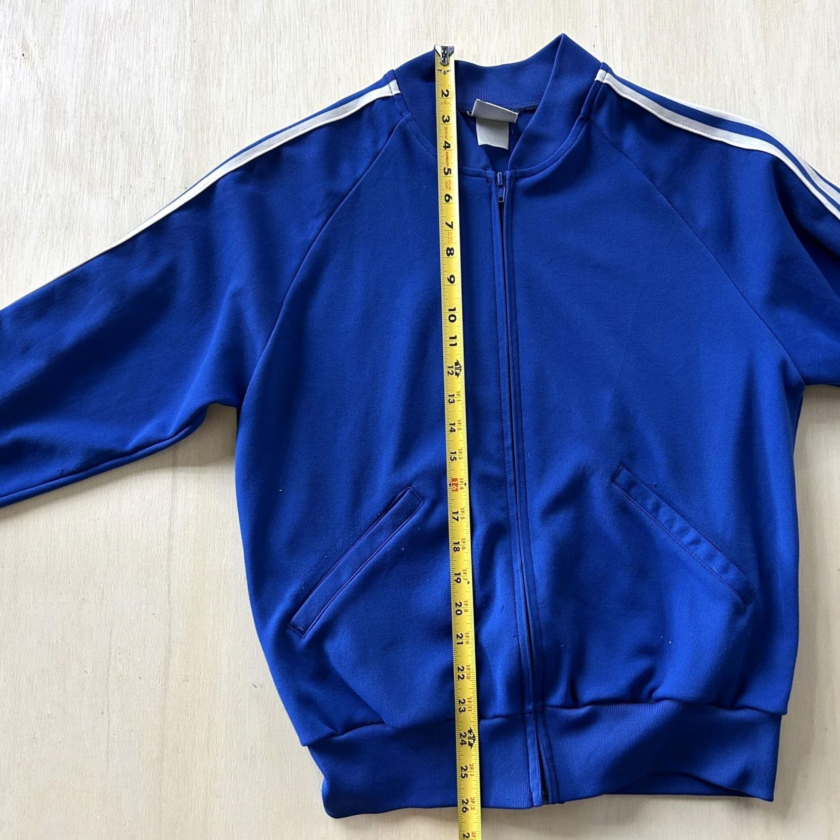 Vintage Vintage Sports Scene Track Jacket Small Blue Full Zip Striped Knit Unisex Adults Size S / US 4 / IT 40 - 3 Thumbnail