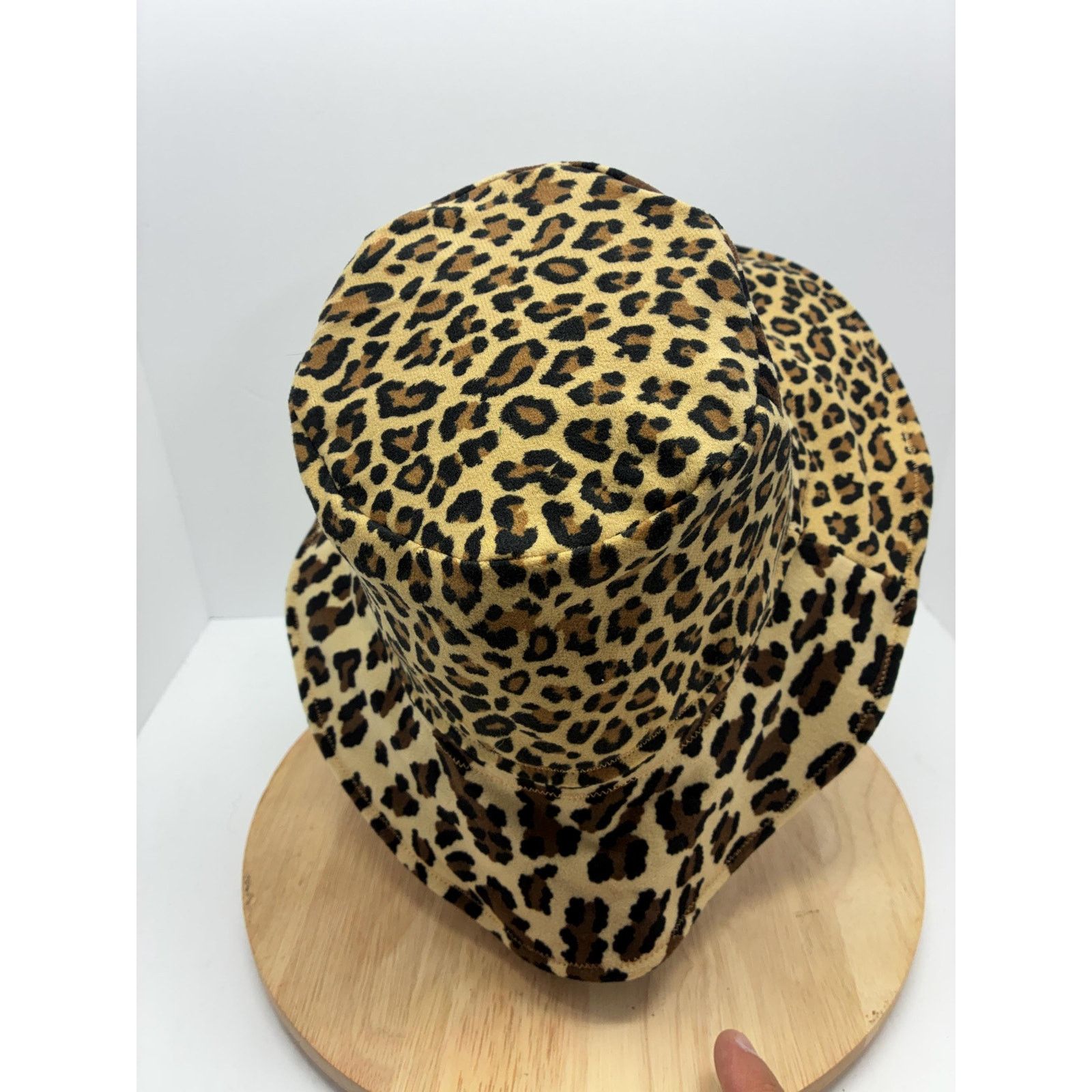 Other Leopard Print Bucket Hat – Large – Felt Lined, Soft Size ONE SIZE - 6 Thumbnail