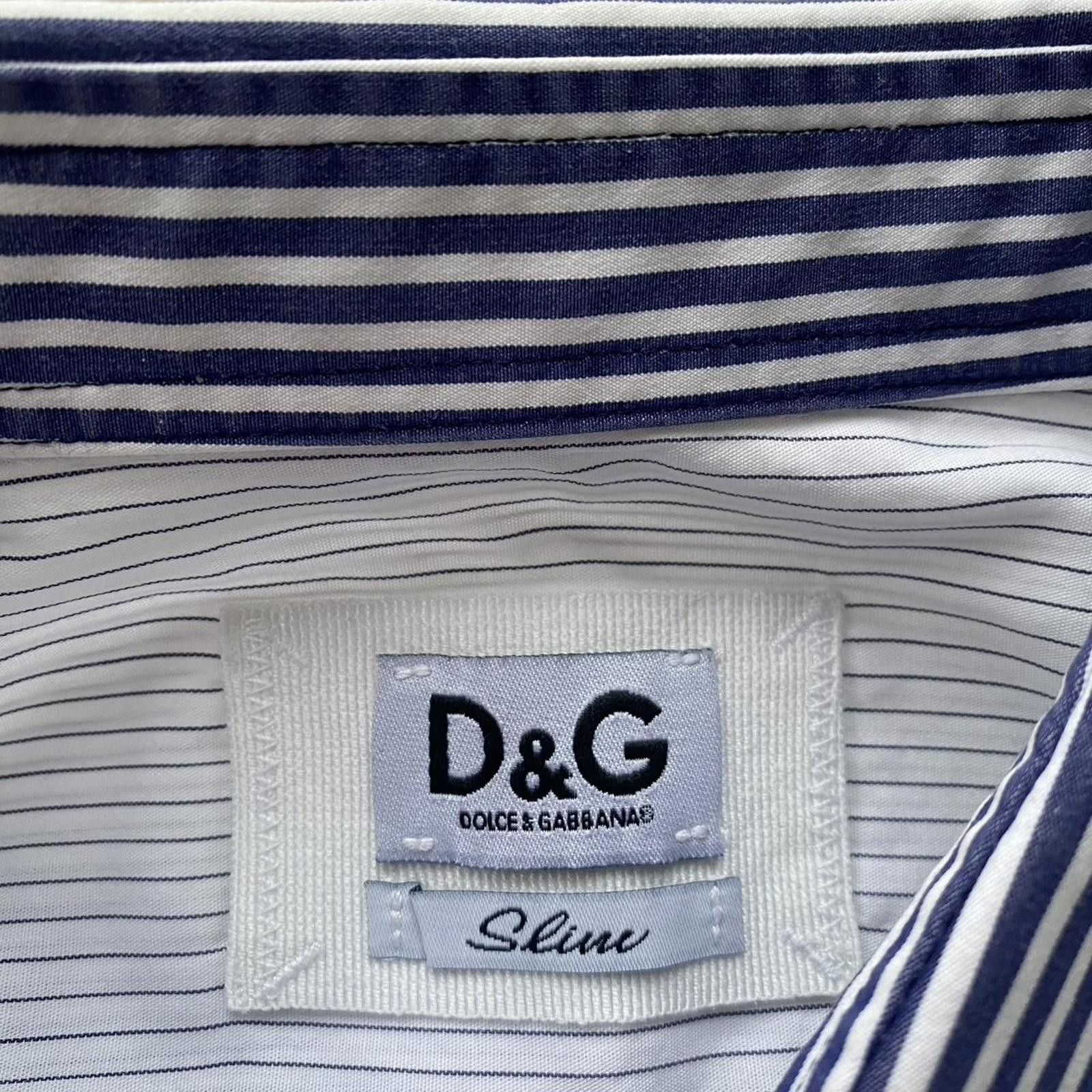 Dolce & Gabbana Dolce & Gabbana D&G Striped Short Sleeve Button Up Shirt Size US L / EU 52-54 / 3 - 5 Thumbnail