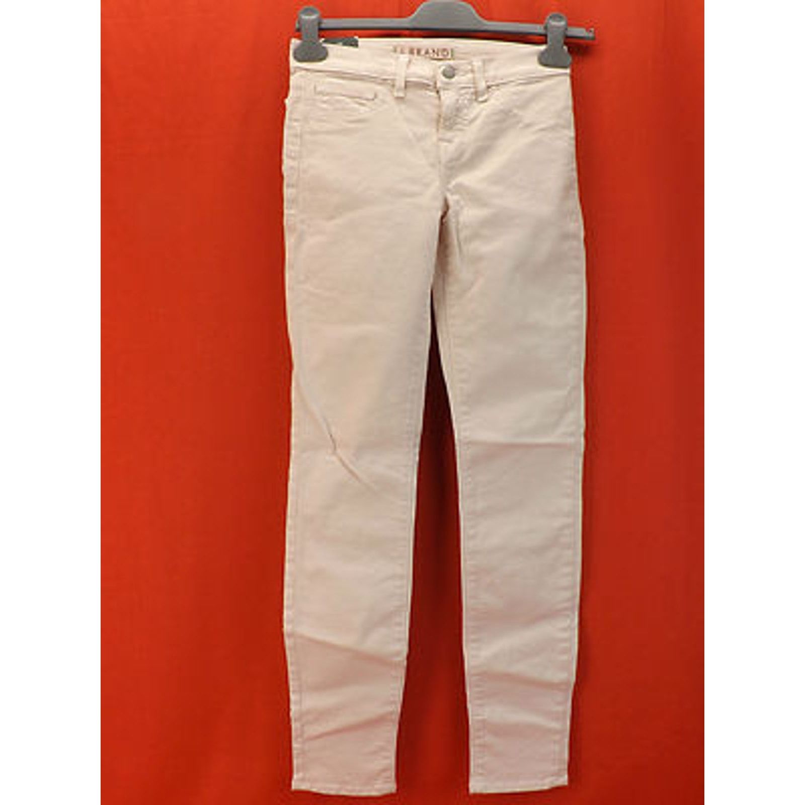 J Brand J BRAND MID RISE LEG OPENING SKINNY PEACH PASTEL JEANS 28 Size 28" / US 6 / IT 42 - 1 Thumbnail