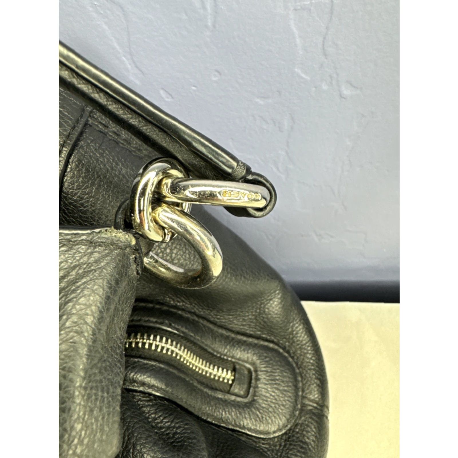 Coach COACH Lexi Black Pebble Leather 3 Compartment Shoulder Bag F57545 Purse Size ONE SIZE - 3 Thumbnail