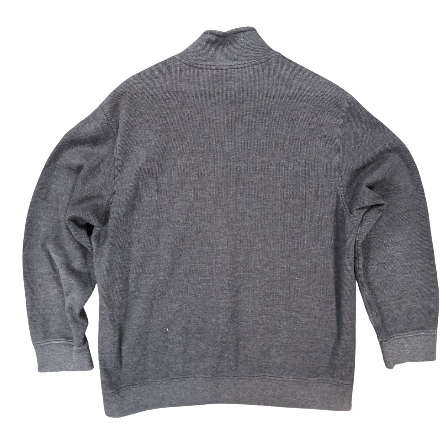 Van Heusen Van Heusen Pullover Mens XL Charcoal Grey Quarter Zip Ribbed Texture Excellent Size US XL / EU 56 / 4 - 2 Thumbnail