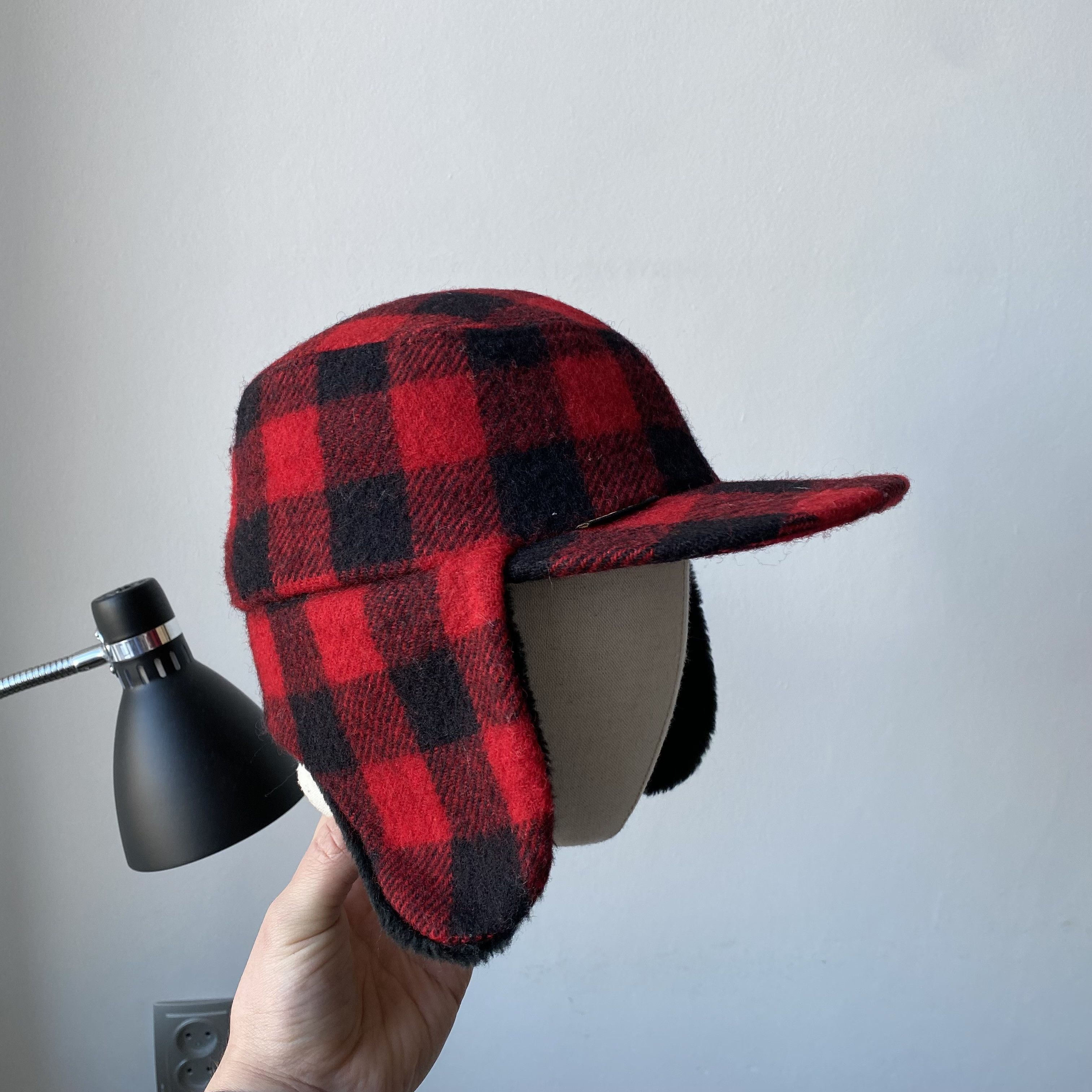 L.L. Bean Vintage 90s L.L. Bean Gore-Tex Winter Hat Cap Wool Plaid Size ONE SIZE - 1 Thumbnail