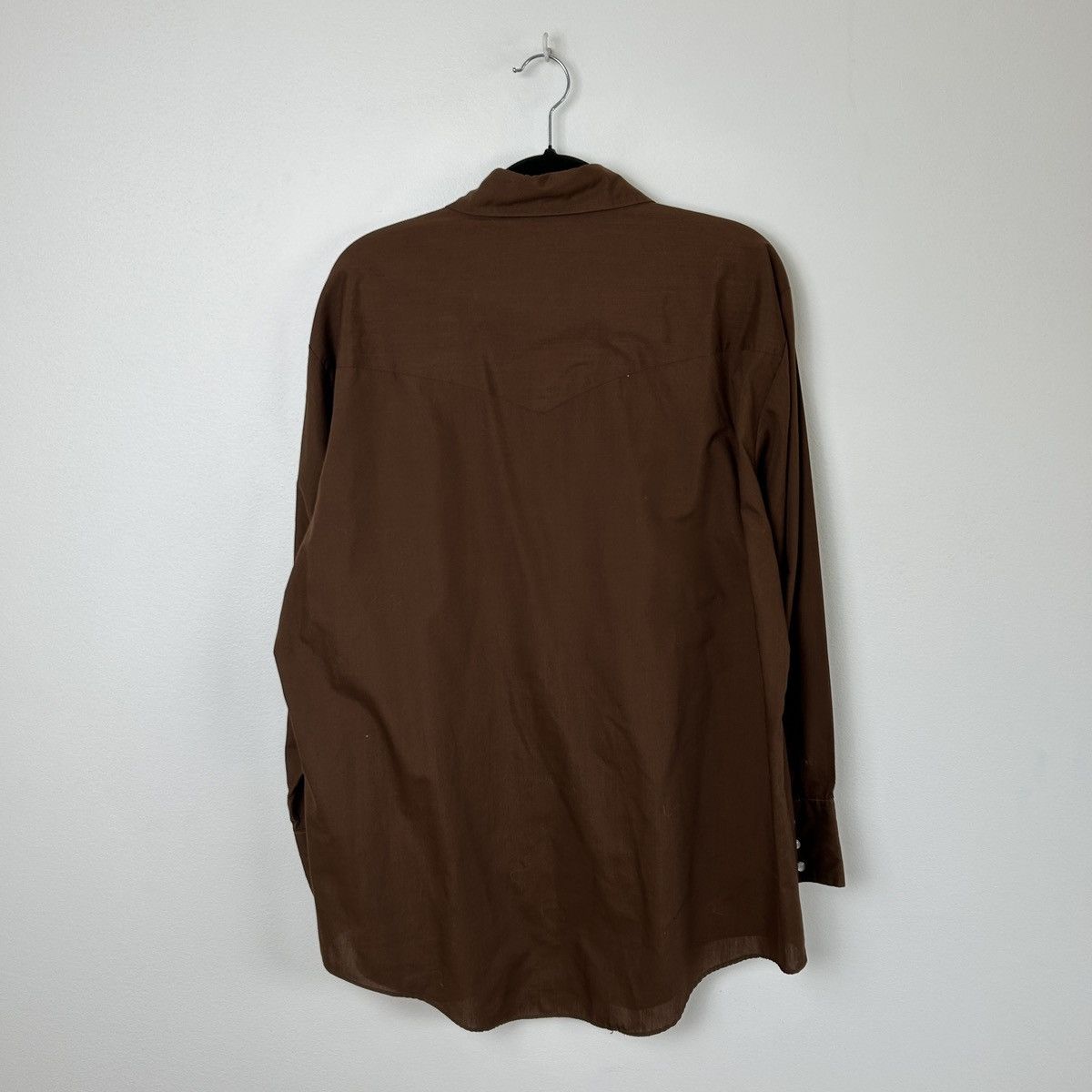 Other 1970s BARB Western Wear Pearl Snap Brown Shirt Size US XL / EU 56 / 4 - 5 Thumbnail