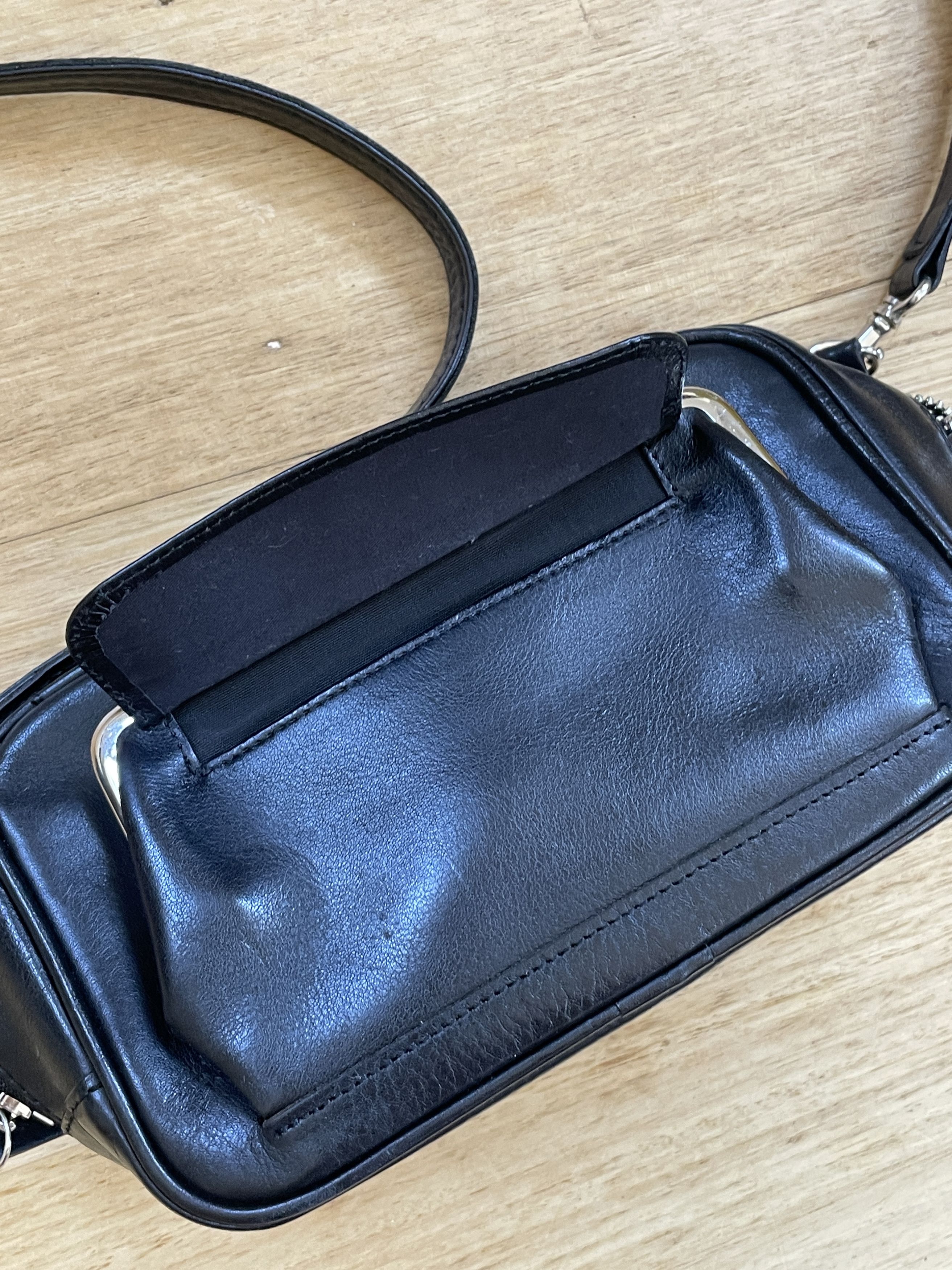 Y's Y’s Kiss Lock Leather Bag Size ONE SIZE - 6 Thumbnail