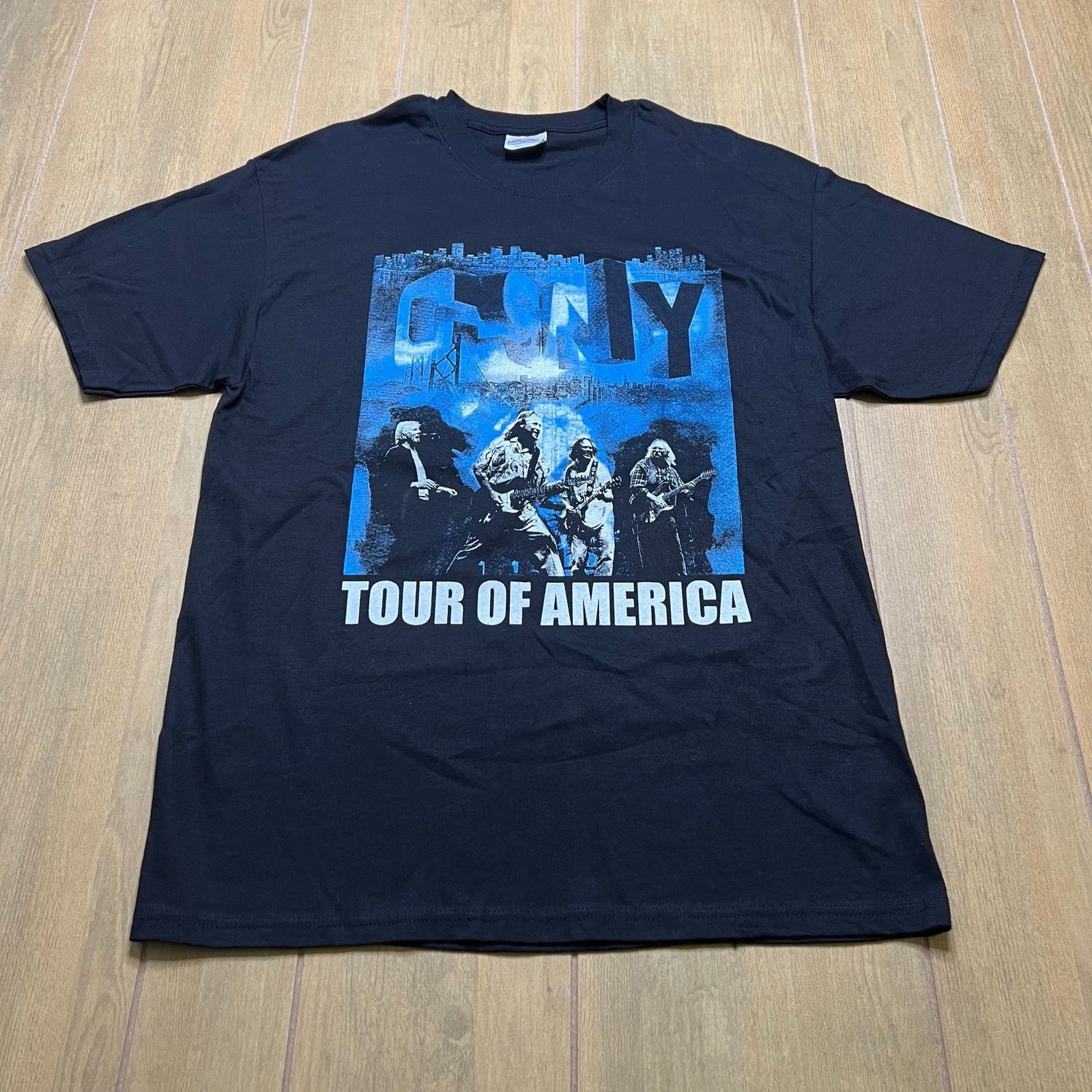 Hanes Y2K 2002 Crosby, Stills, Nash & Young "Tour of America" Sz L Size US L / EU 52-54 / 3 - 1 Thumbnail