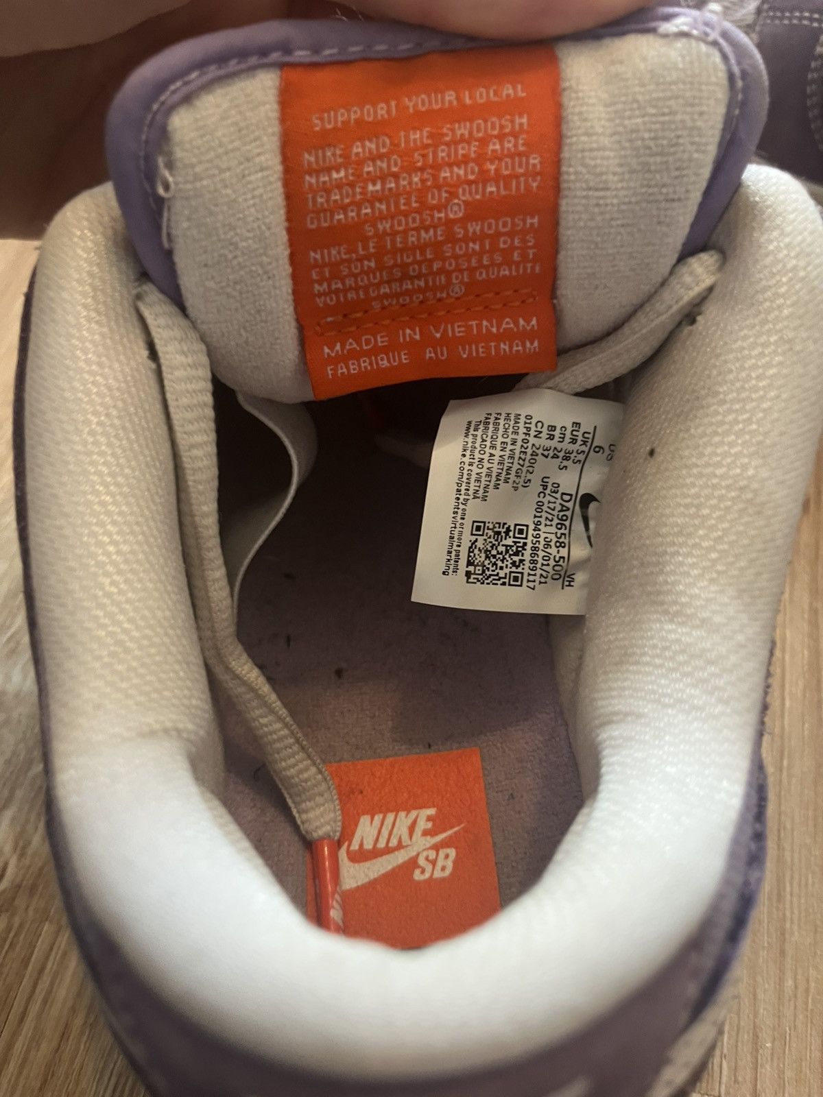 Nike Nike SB Dunk low Unbleached pack lilac Size US 6 / IT 36 - 9 Thumbnail